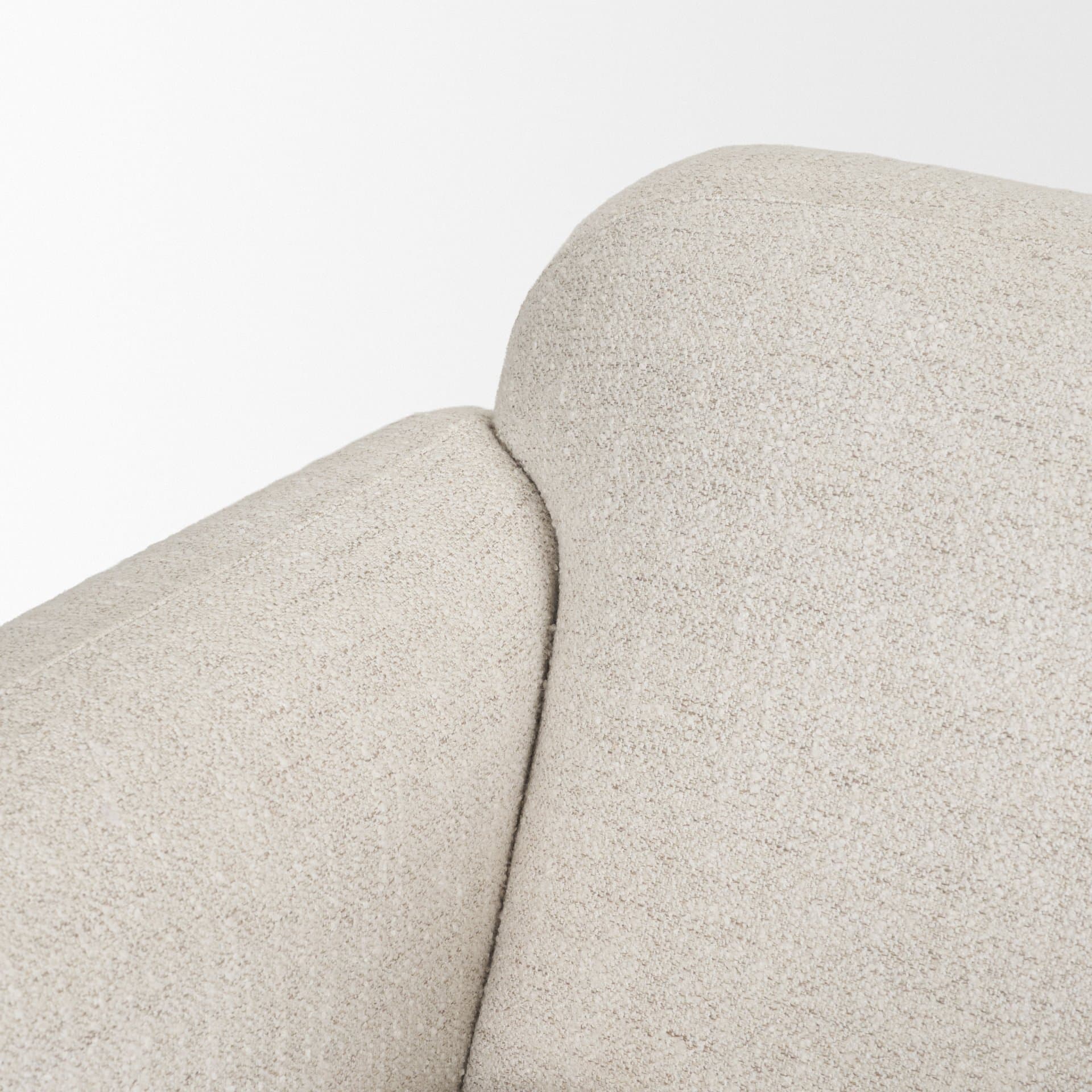 Saga Cream Fabric Upholstered Chair — product photograph