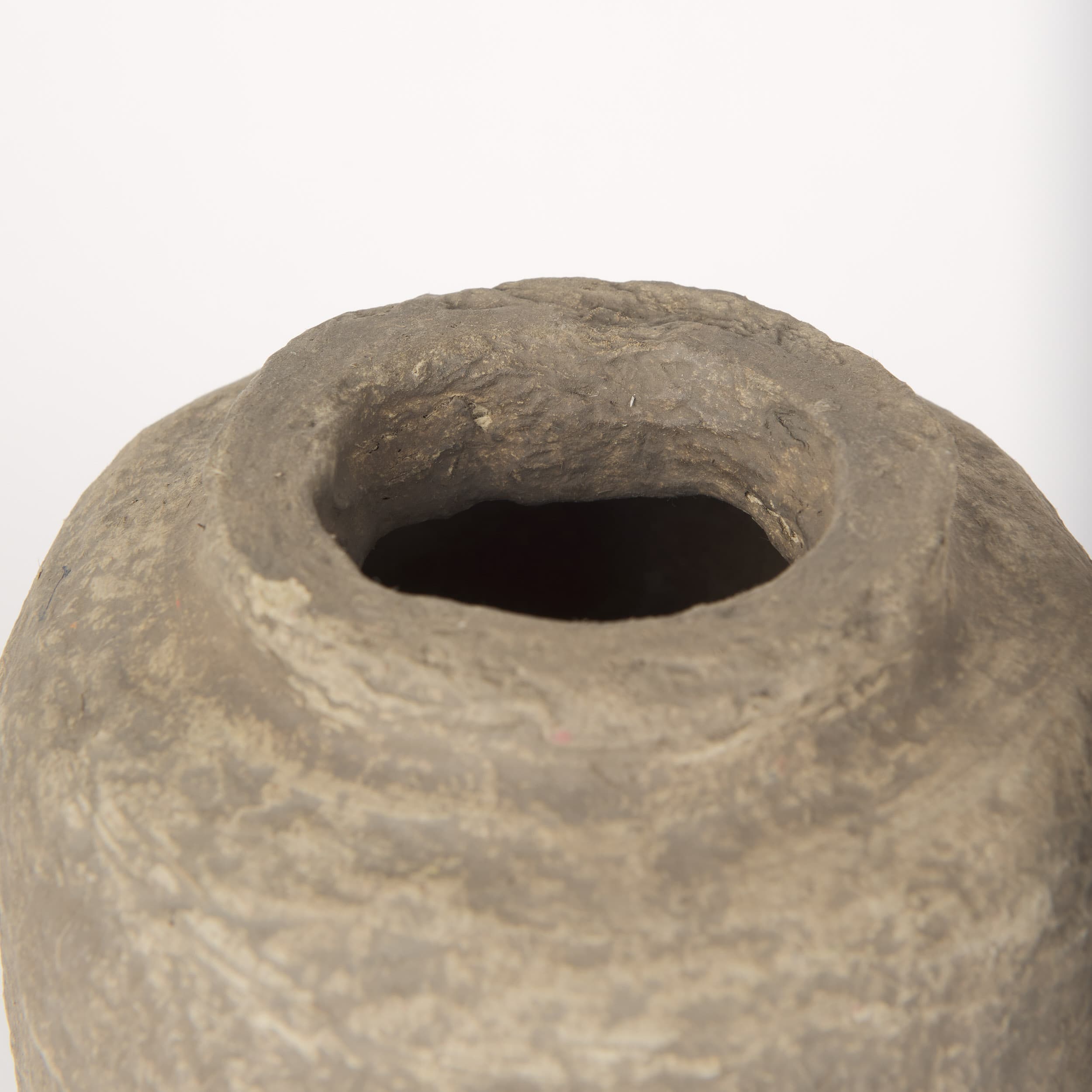 Bala Small Gray Paper Mache Vase — product photograph