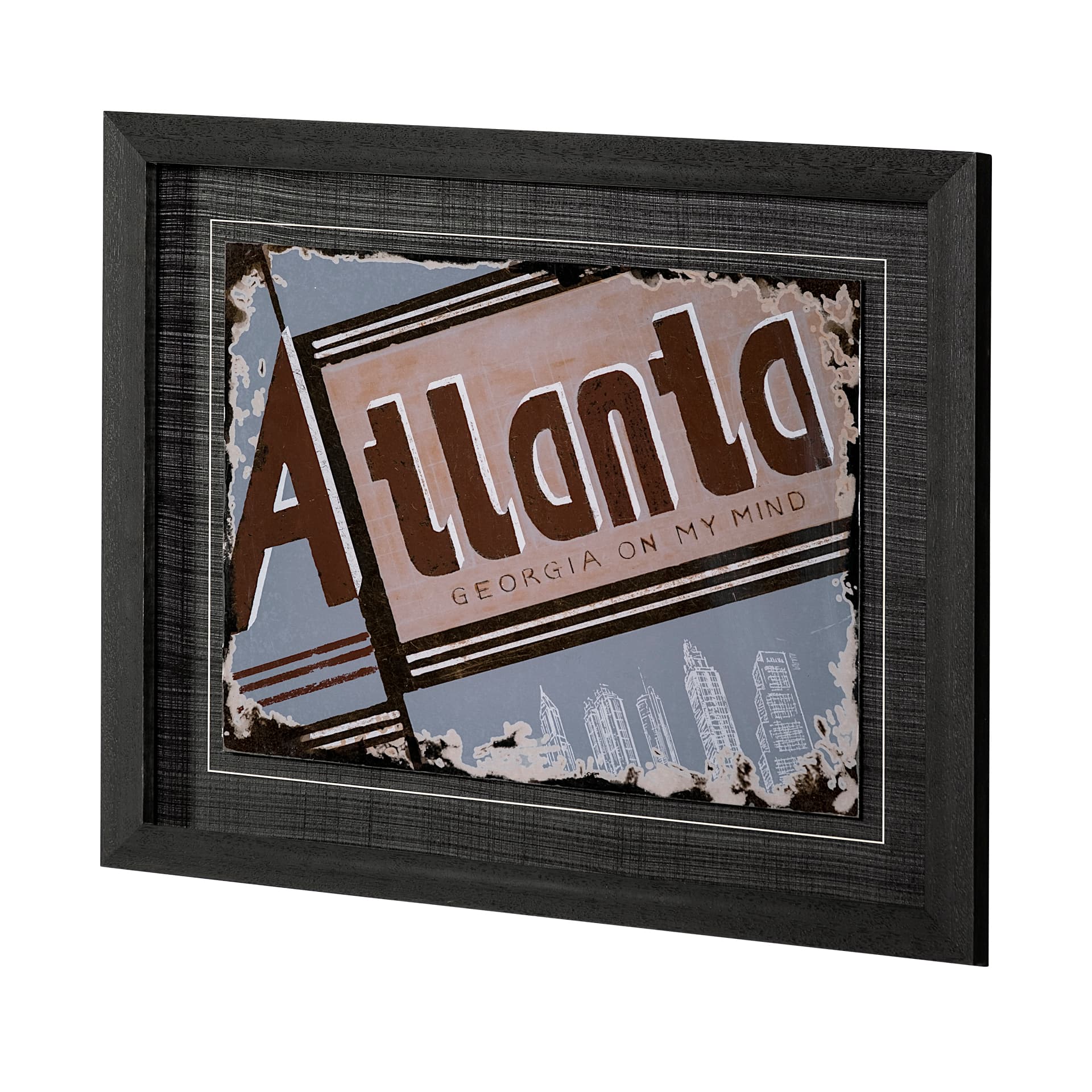 Atlanta by Alarm a Hand Embellished Textured Framed Art Print — product photograph