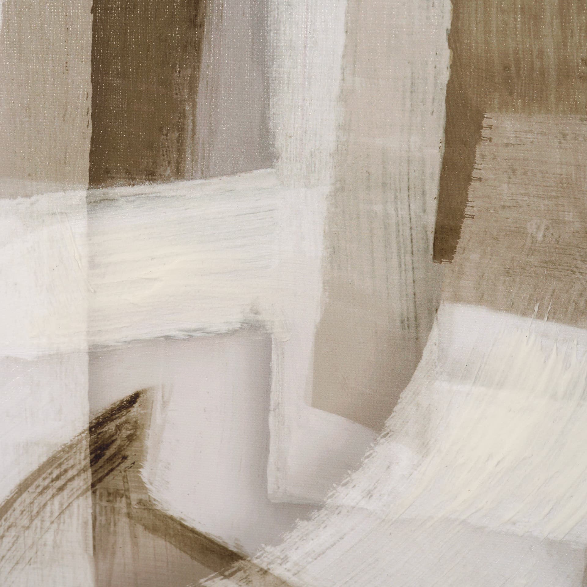 Neutral Forms II by Hannah Dawson Hand-Embellished Textured Framed Canvas Artwork — product photograph