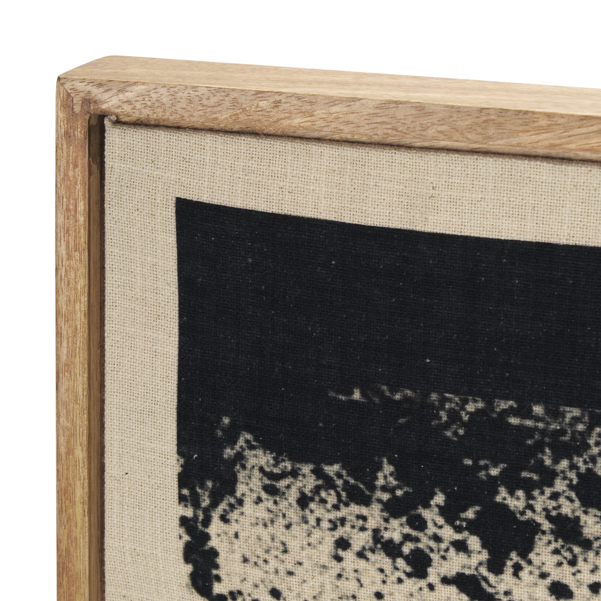 Revelin Small Fabric Collage Framed Linen Wall Art — product photograph