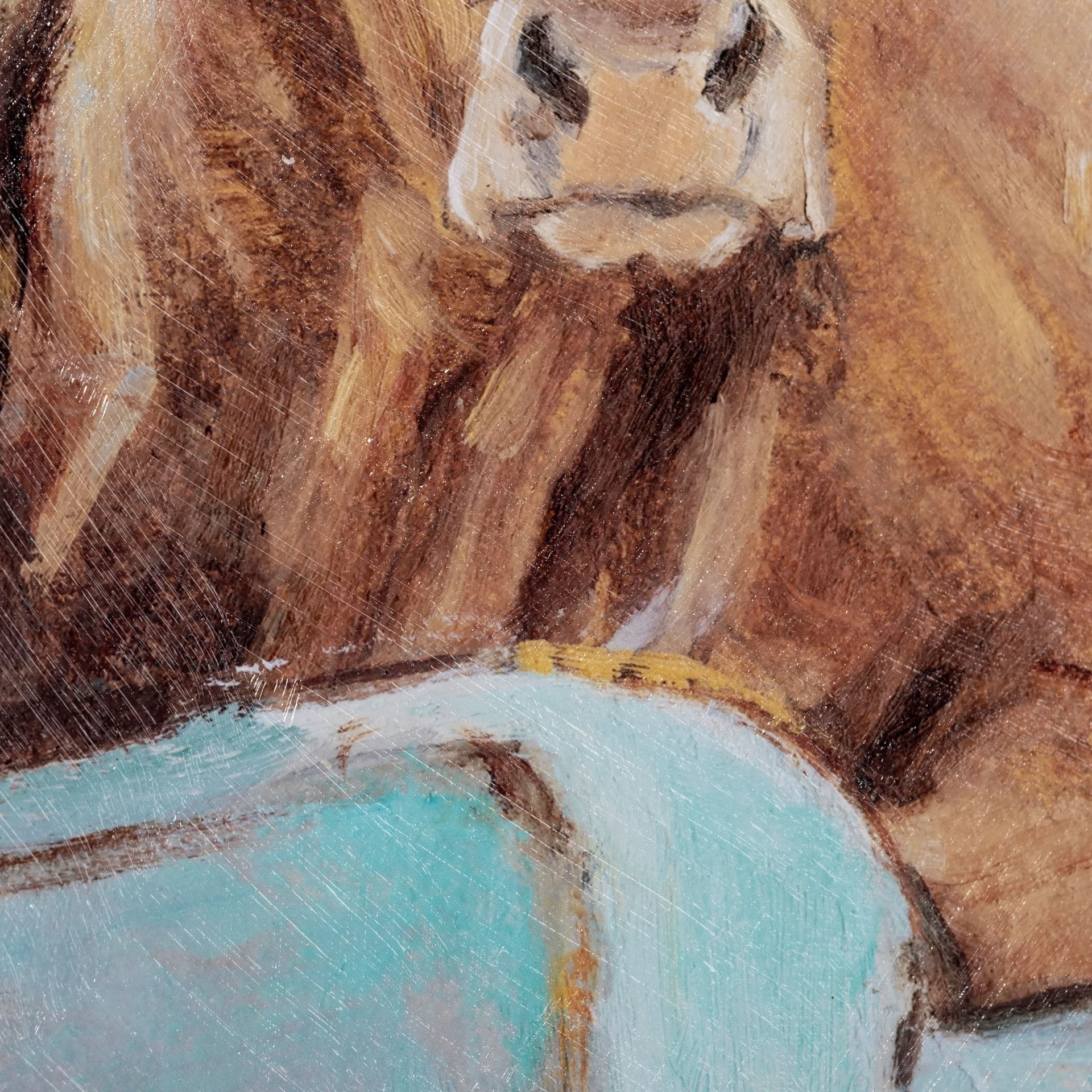Moo-ving In IV by Ethan Harper a Hand Embellished Textured Framed Art Print Matted under Glass — product photograph