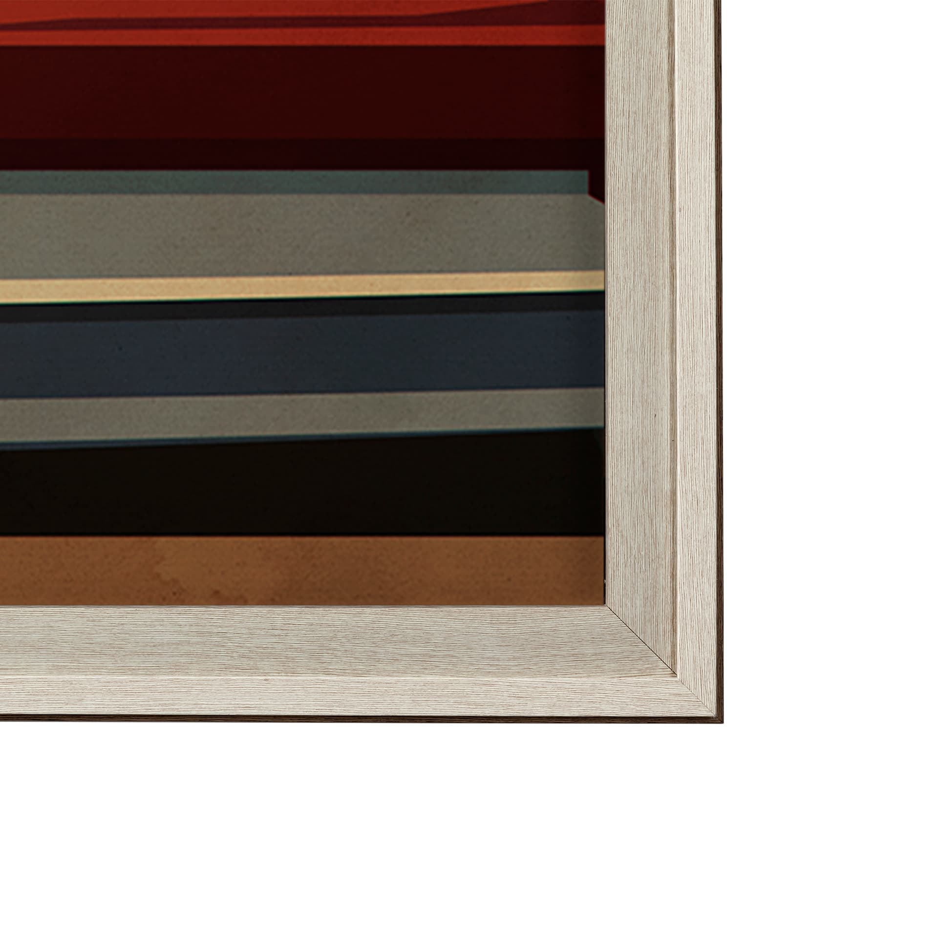 Texas Go USA (XL) by Mercana Studio a Hand Embellished Decograph Framed Art Print under Glass — product photograph