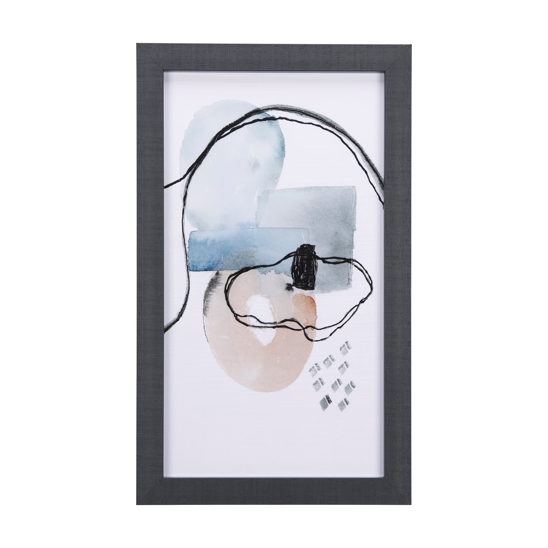 A Cloudy Afternoon IV by Mercana Studio a Hand Embellished Textured Framed Art Print — product photograph