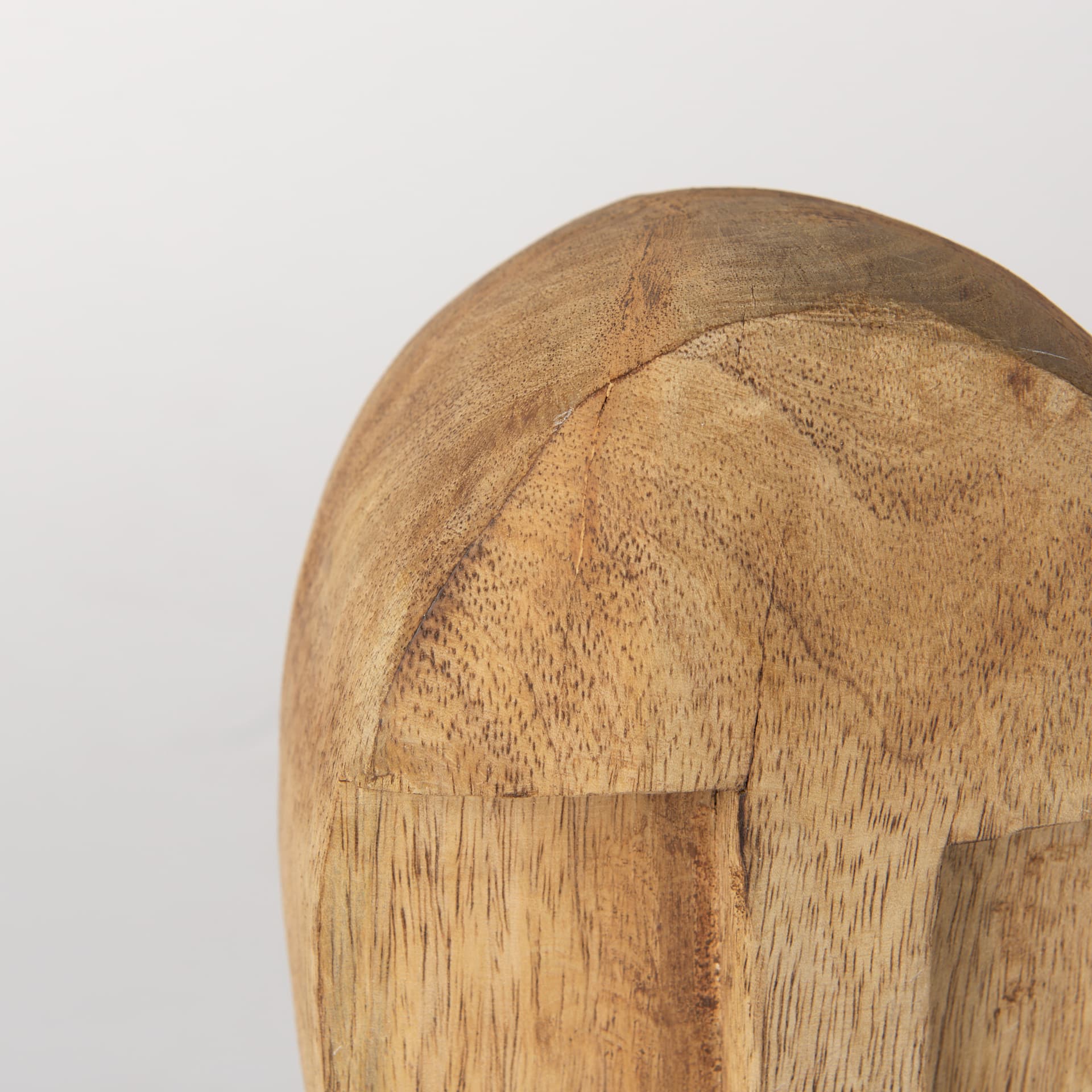 Ivan Medium Wooden Head Sculpture — product photograph