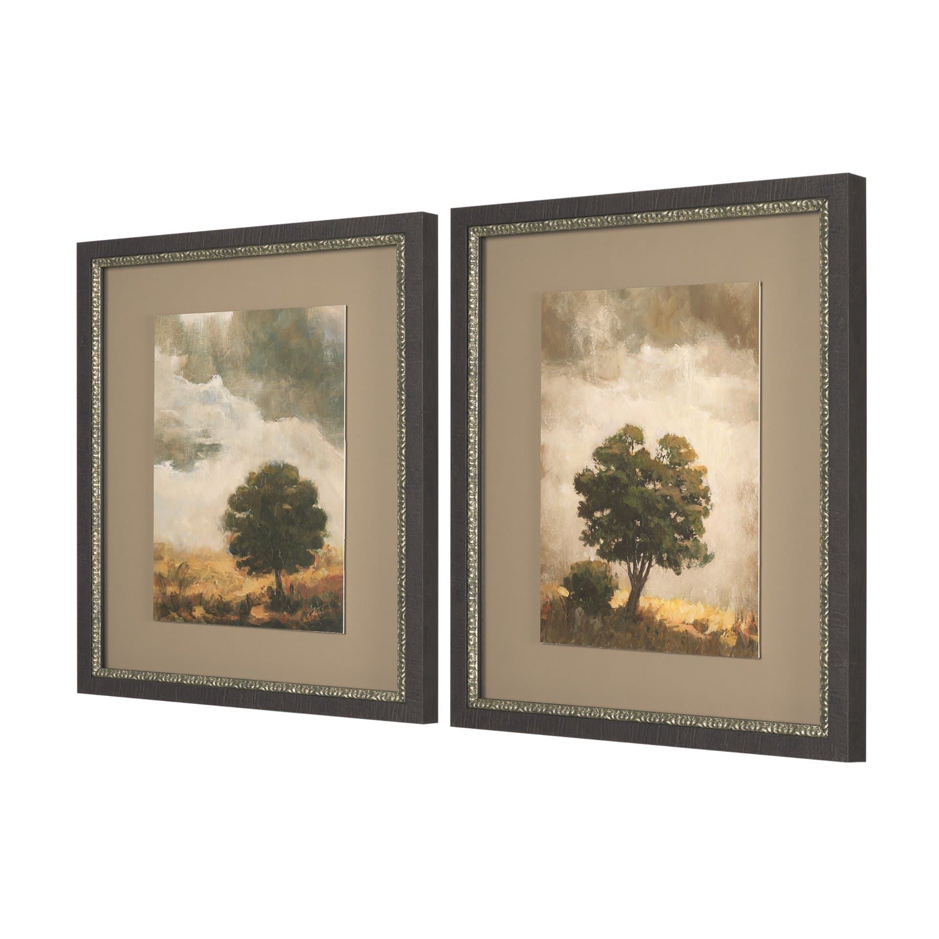 Memorable Sky (Set of 2) by Mercana Studio Hand Embelished Framed Artwork Matted under Glass — product photograph