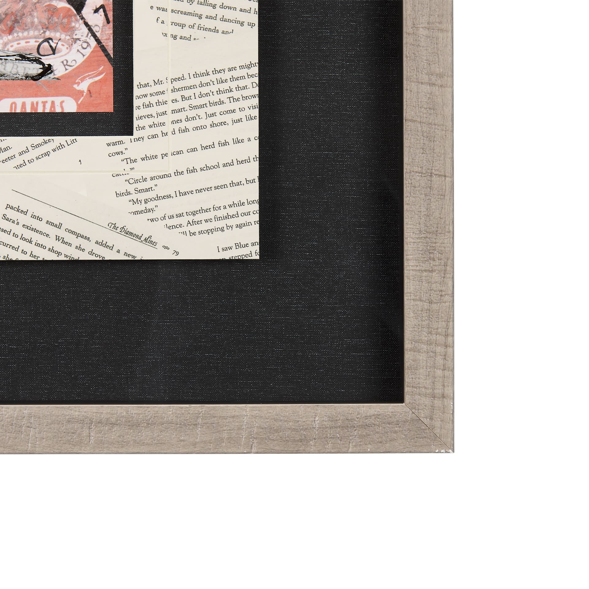Graffiti Sculpture IV by Mercana Studio Hand Embellished Textured Framed Art Print Matted under Glas — product photograph