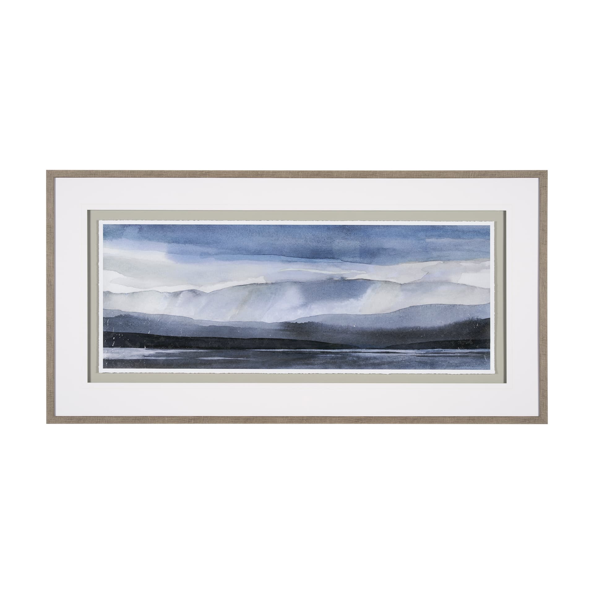 Watercolor Sketch I by Mercana Studio Hand Embelished Textured Framed Art Print Matted under Glass — product photograph