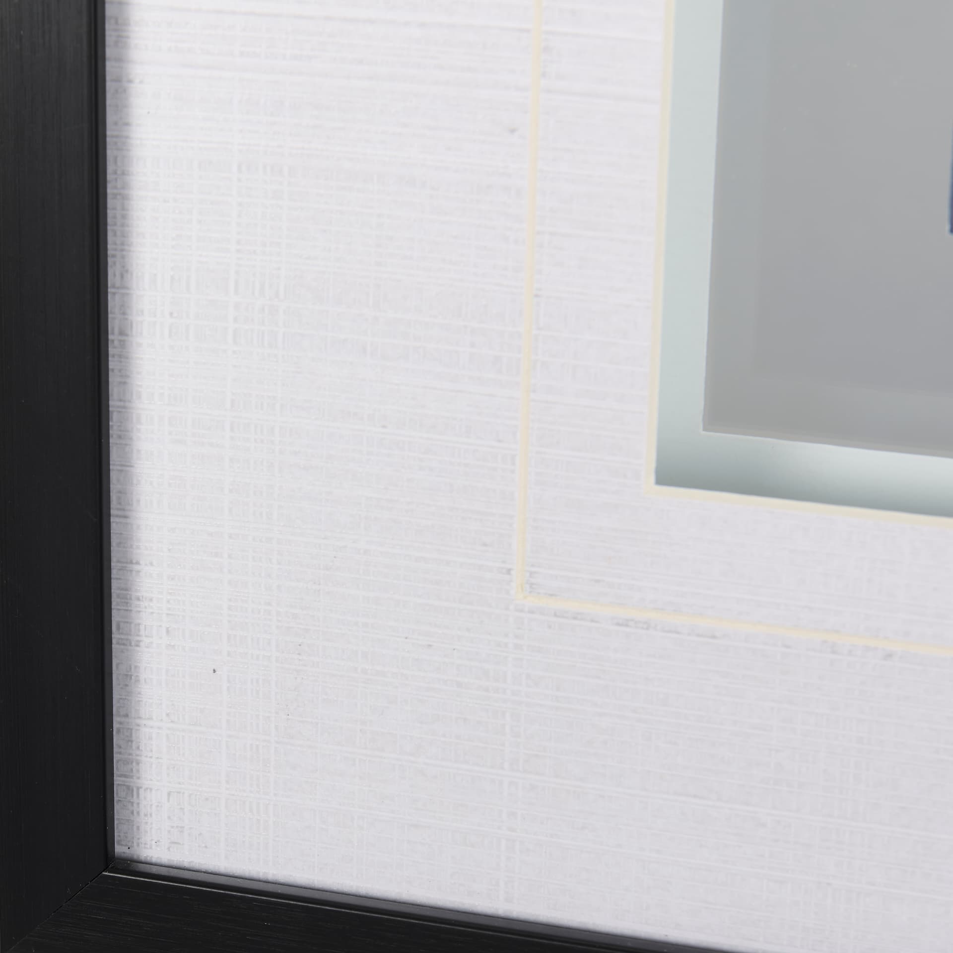 Botanical sketchesVI (Blue) by Mercana Studio Hand Embellished Framed Art Print Matted under Glass — product photograph