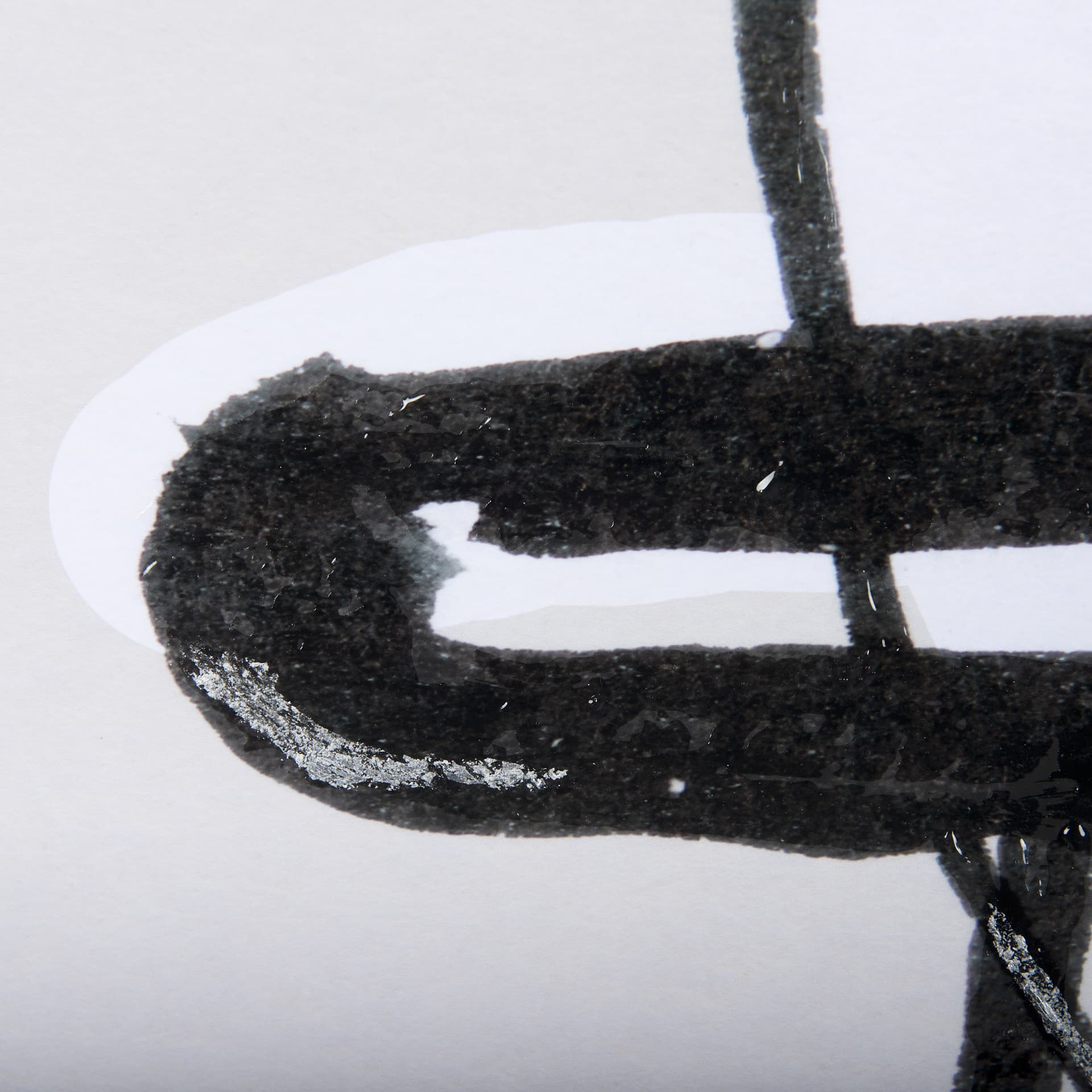 Neutral Shapes I by Mercana Studio a Hand Embellished Textured Framed Art Print Matted under Glass — product photograph
