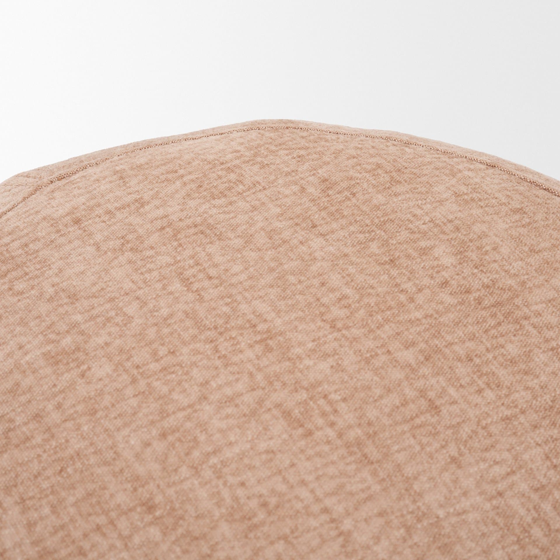 Siren Sienna Fabric w/ Brown Ash Wood Round Accent Stool — product photograph