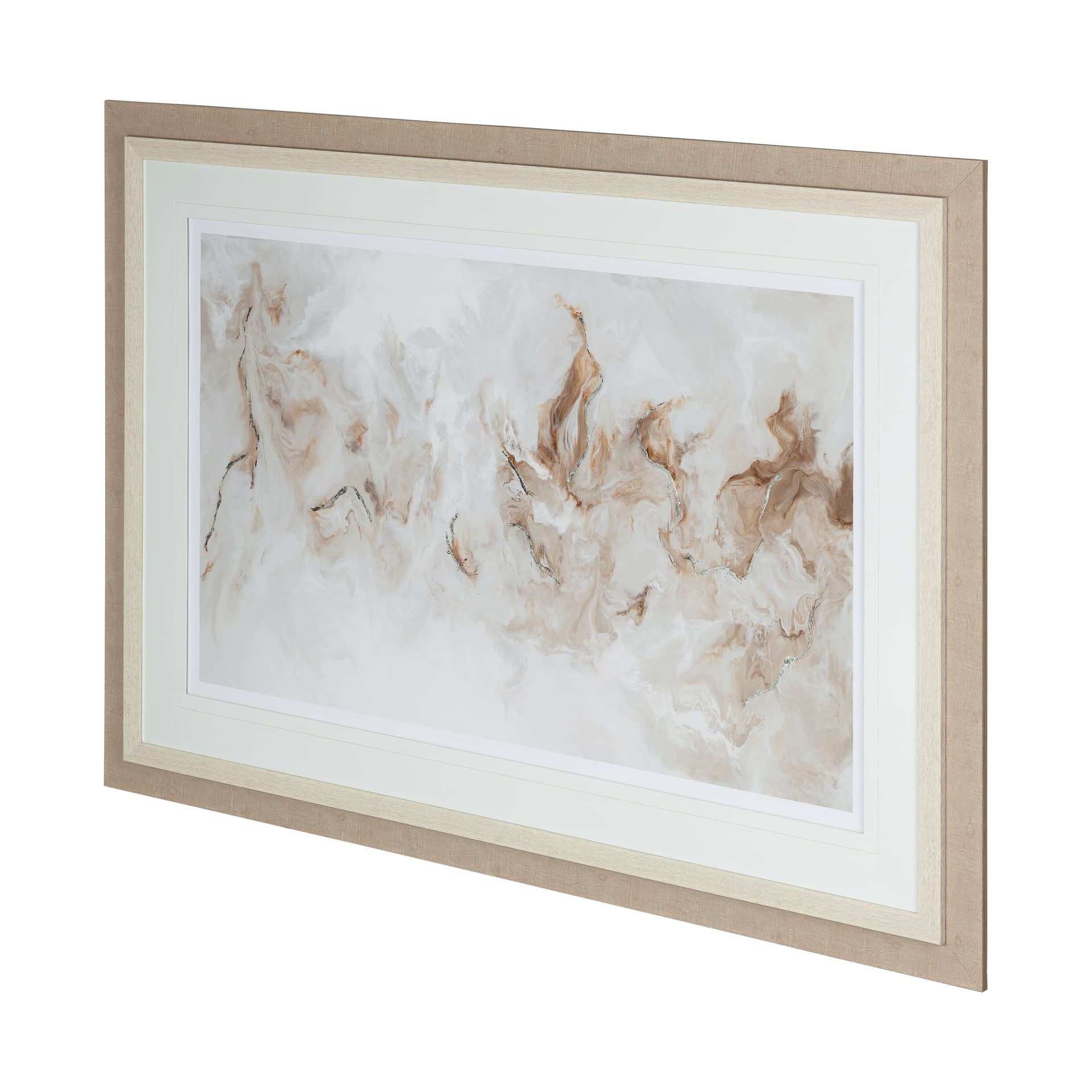 Surface by Corrie LaVelle a Hand Embellished Textured Framed Art Print Matted under Glass — product photograph
