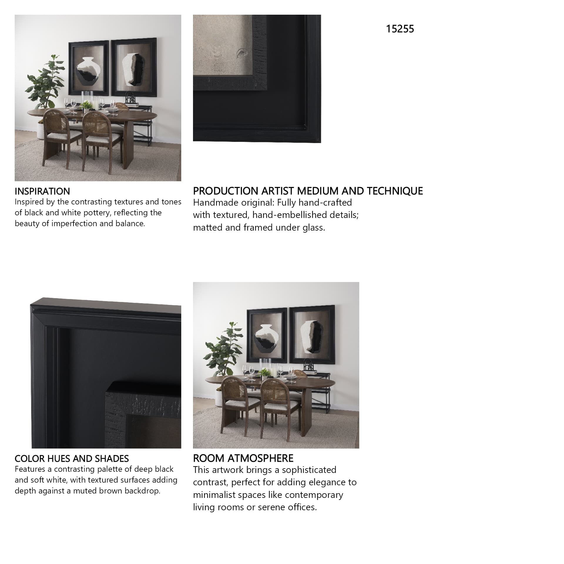 Unearthed Vessel II by Studio M a handmade Original Framed Artwork under Glass — in a styled room