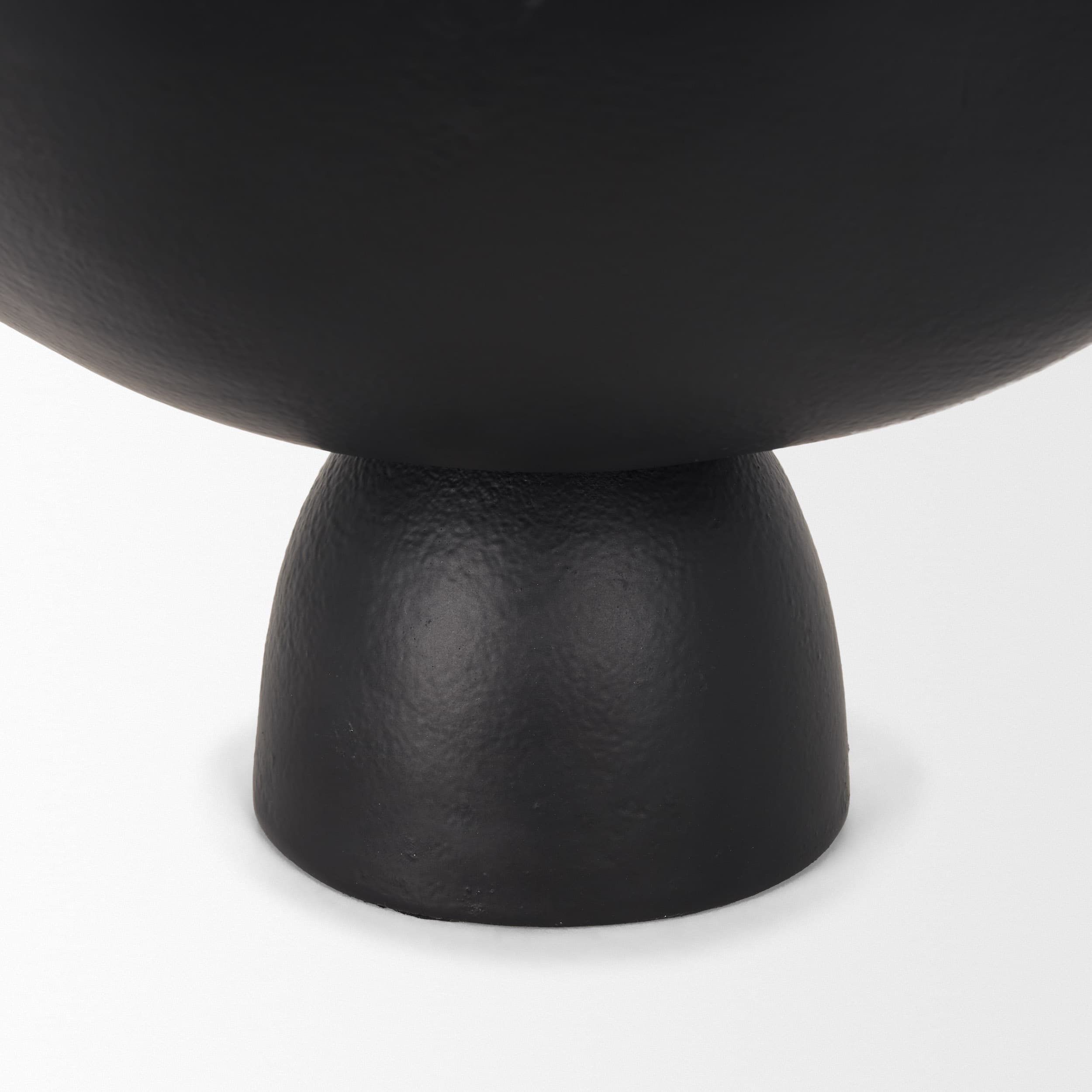 Radka Small Matte Black Metal Decorative Bowl — product photograph