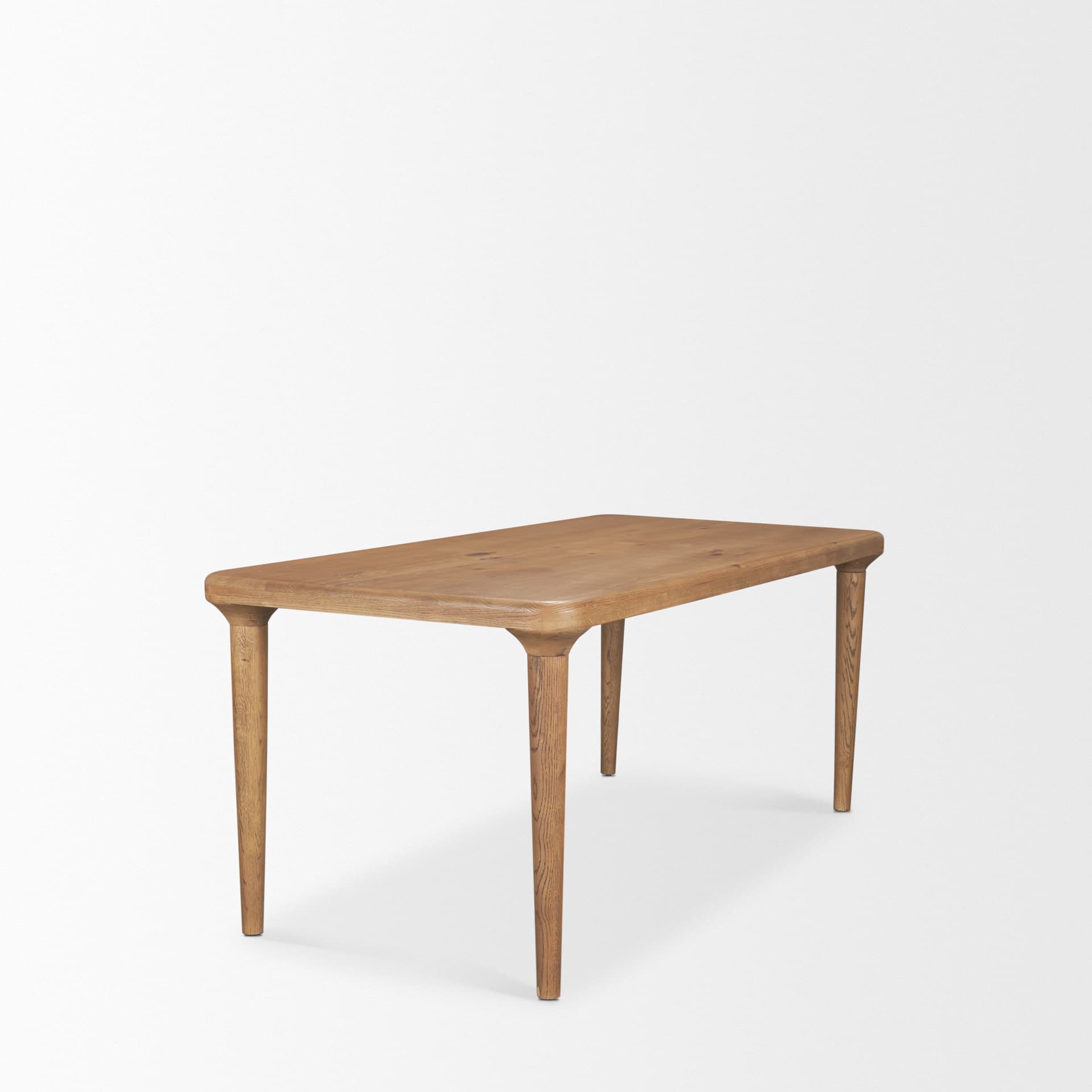 Suvan 72"L x 36"W Rectangular Dining Table | Modern | Light Brown Wood | Seats 6 — product photograph