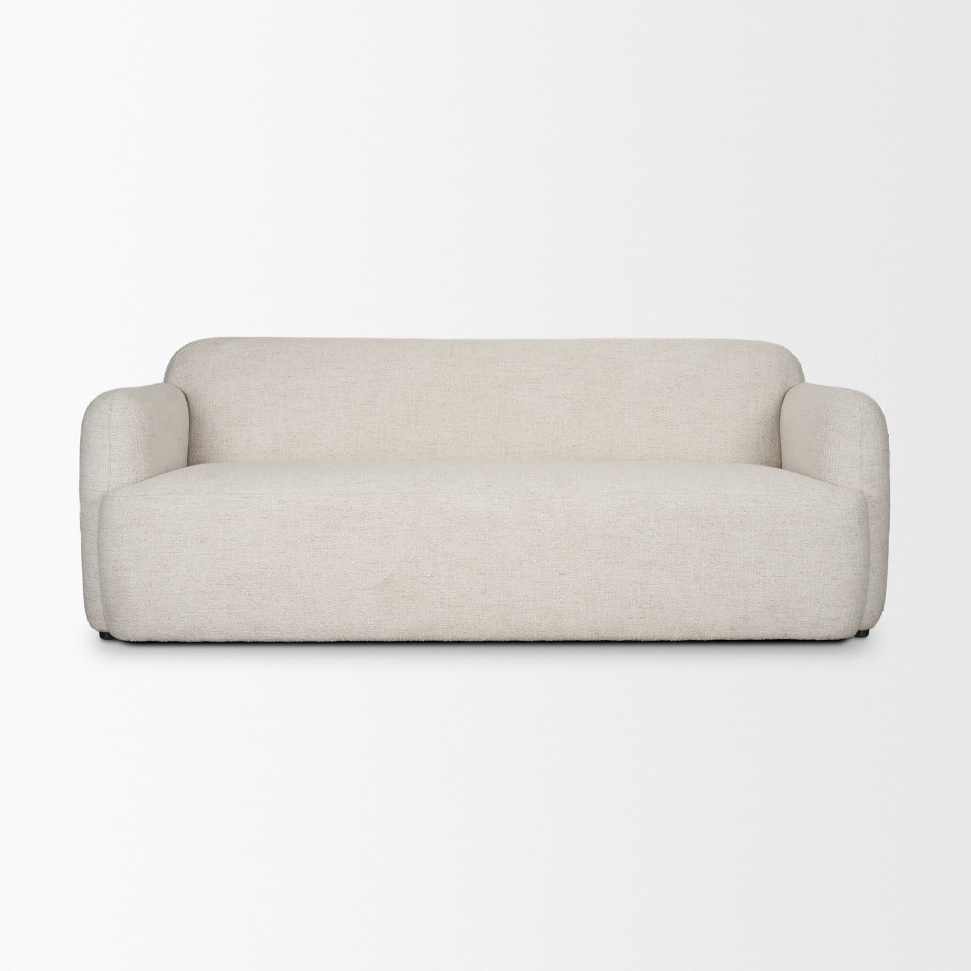 Saga Cream Fabric 3 Seater Sofa — product photograph