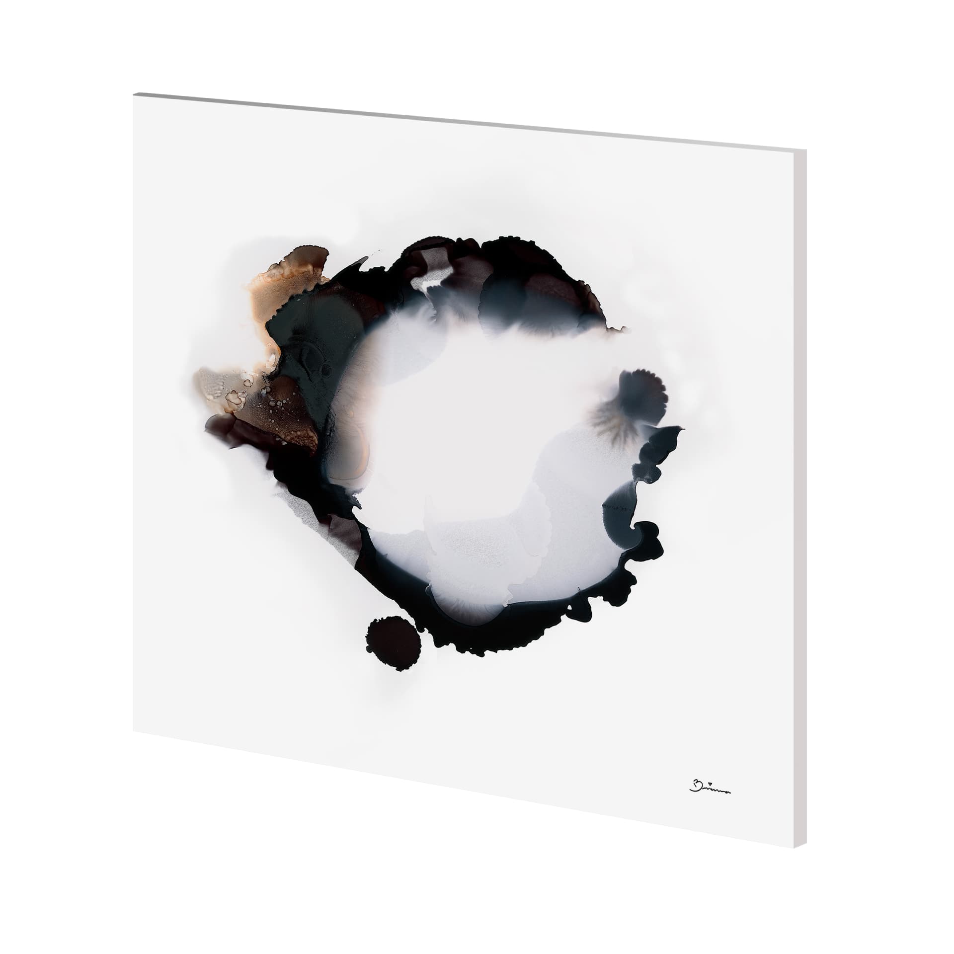 In Memoriam I by Mercana Studio a Hand Embellished Textured Canvas — product photograph