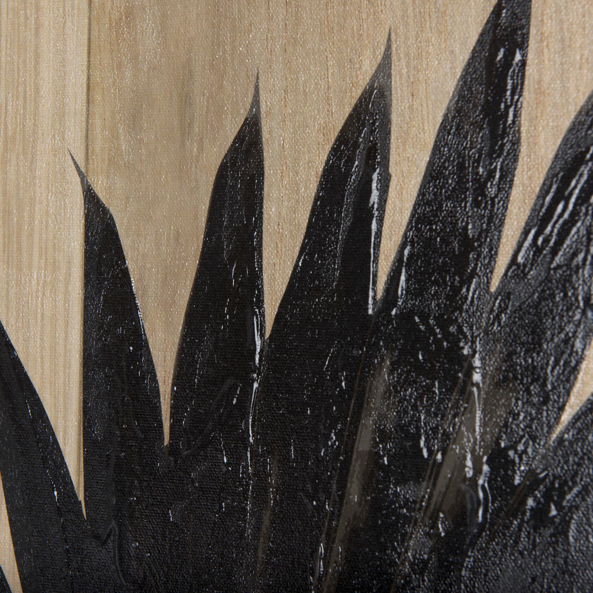 Tropical Leaf II by Mercana Studio a Hand Embellished Textured Canvas — product photograph
