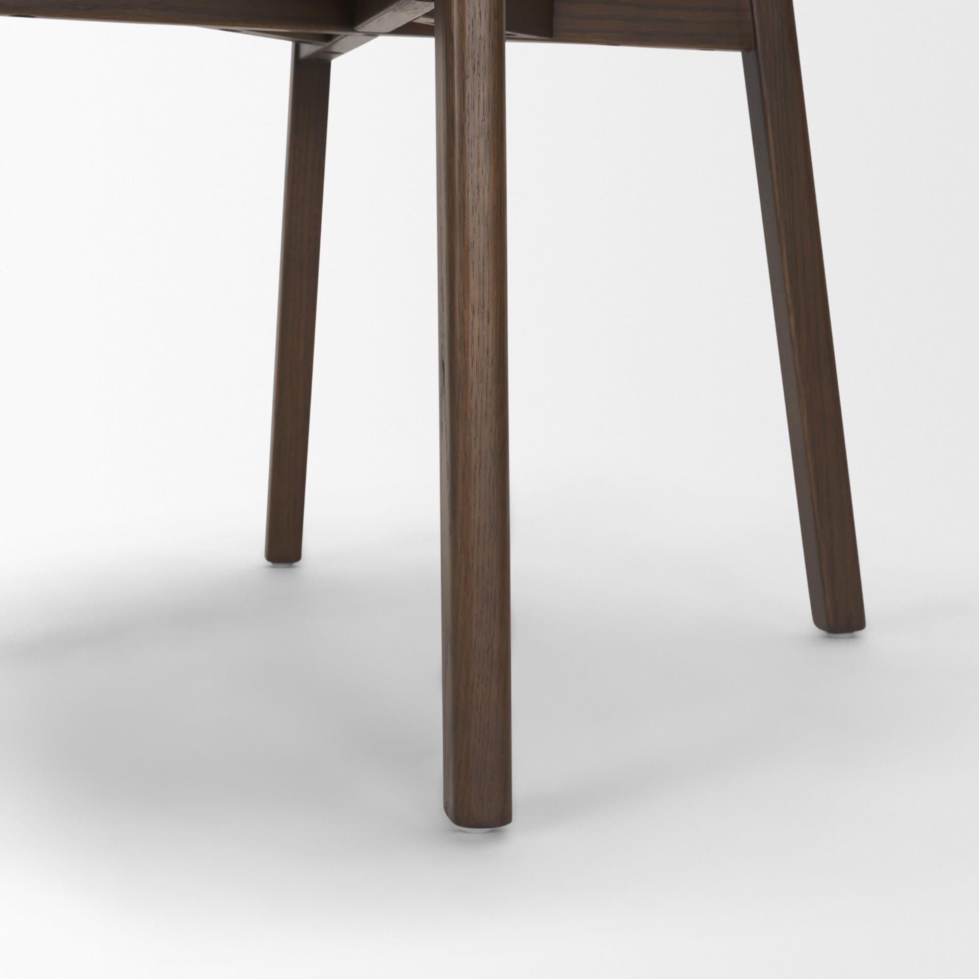 Cole Open Back Dining Side Chair | Stonewashed Latte Fabric w/ Wood — product photograph