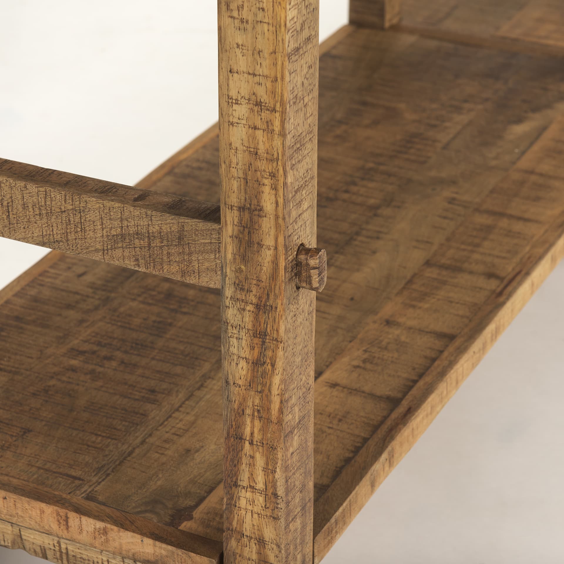 Rosie 76.5" Brown Wood Console Table — product photograph