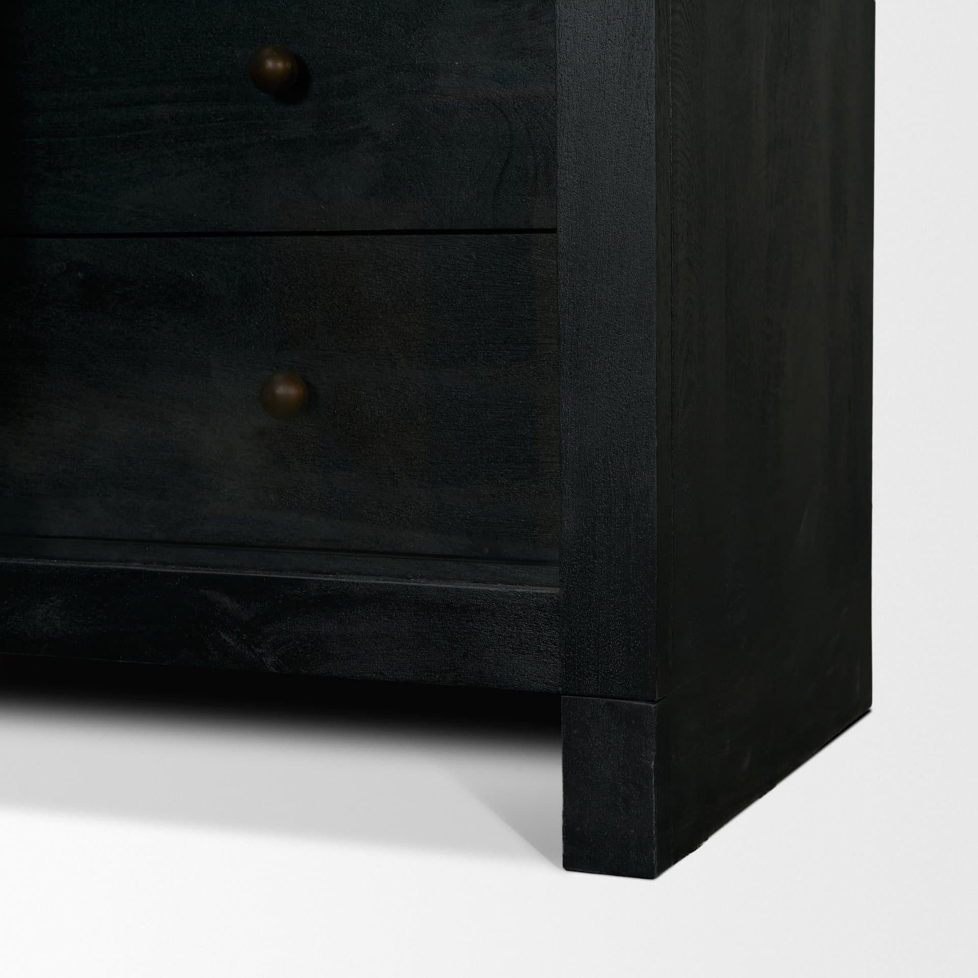 Suri Black Wood W/Glass Doors Arched Curio Cabinet — product photograph