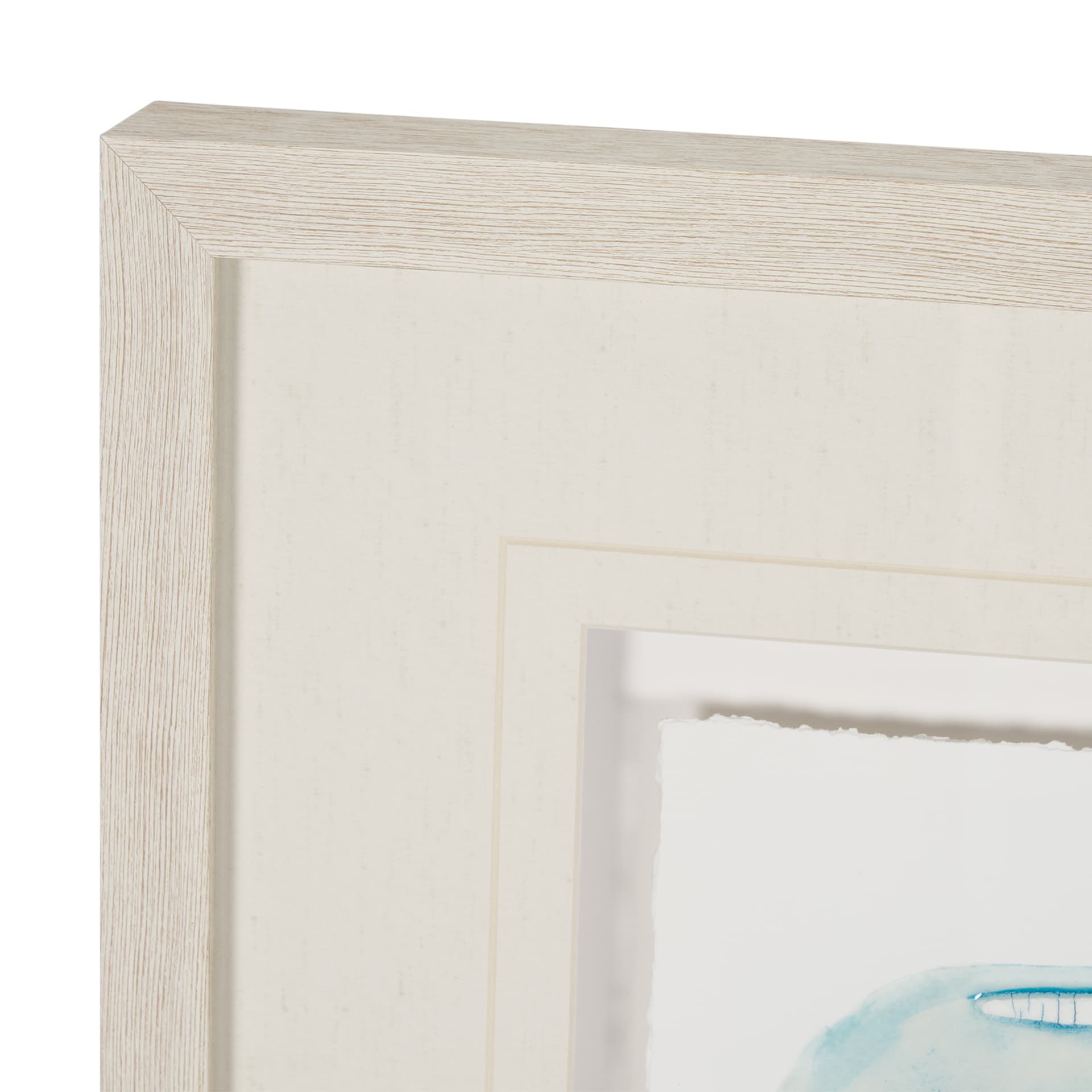 Calm River Blue I by Studio M a handmade Original Framed Artwork under Glass — product photograph