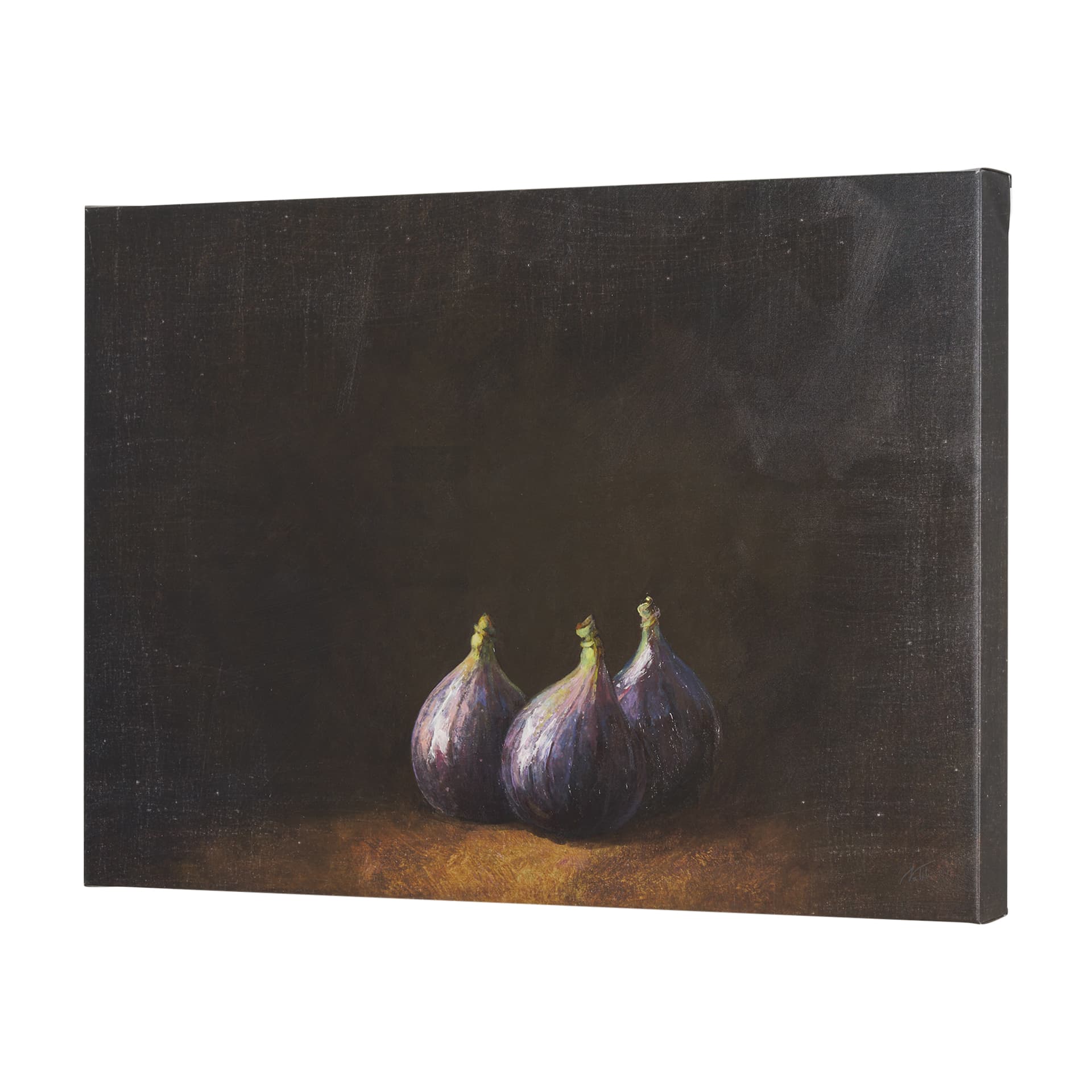 Lonely Figs by Mercana Studio a Hand Embellished Textured Canvas — product photograph