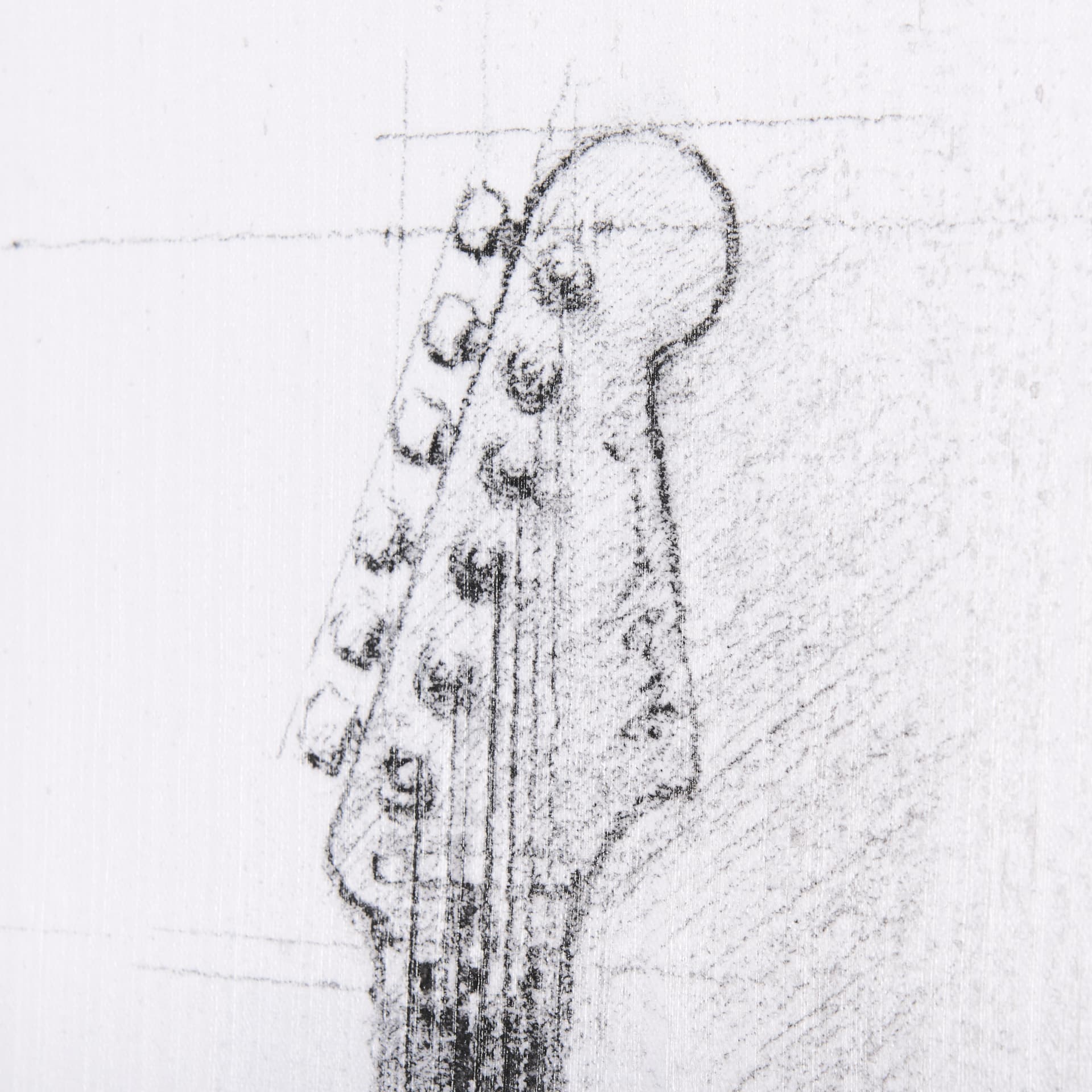 Guitar I by Mercana Studio a Hand Embellished Textured Canvas — product photograph