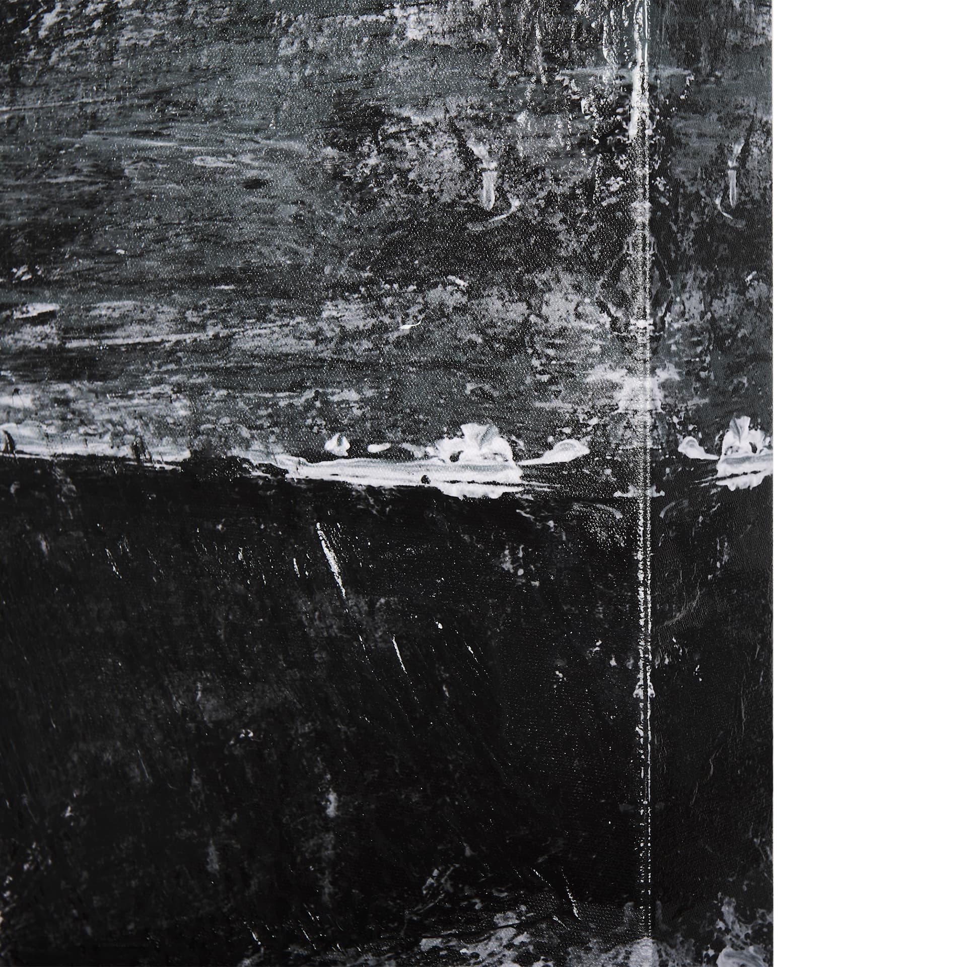 Black Composition II by Mercana Studio a Hand Embellished Textured Canvas — product photograph