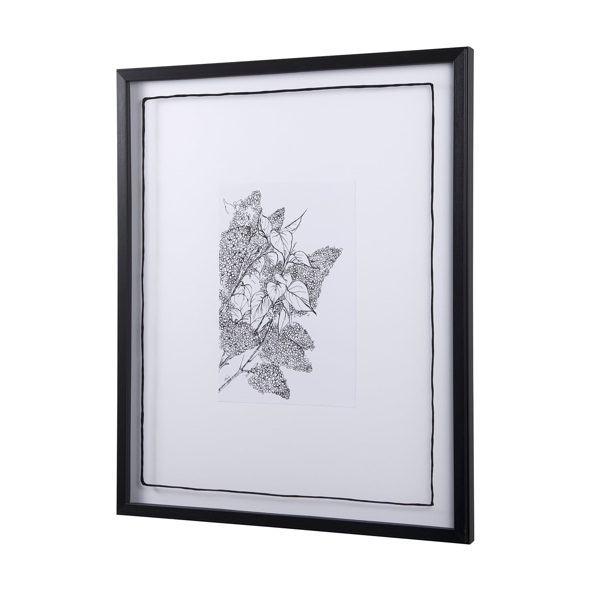 Spring Blooming XI by Mercana Studio a Hand Embellished Textured Framed Art Print Matted under Glass — product photograph
