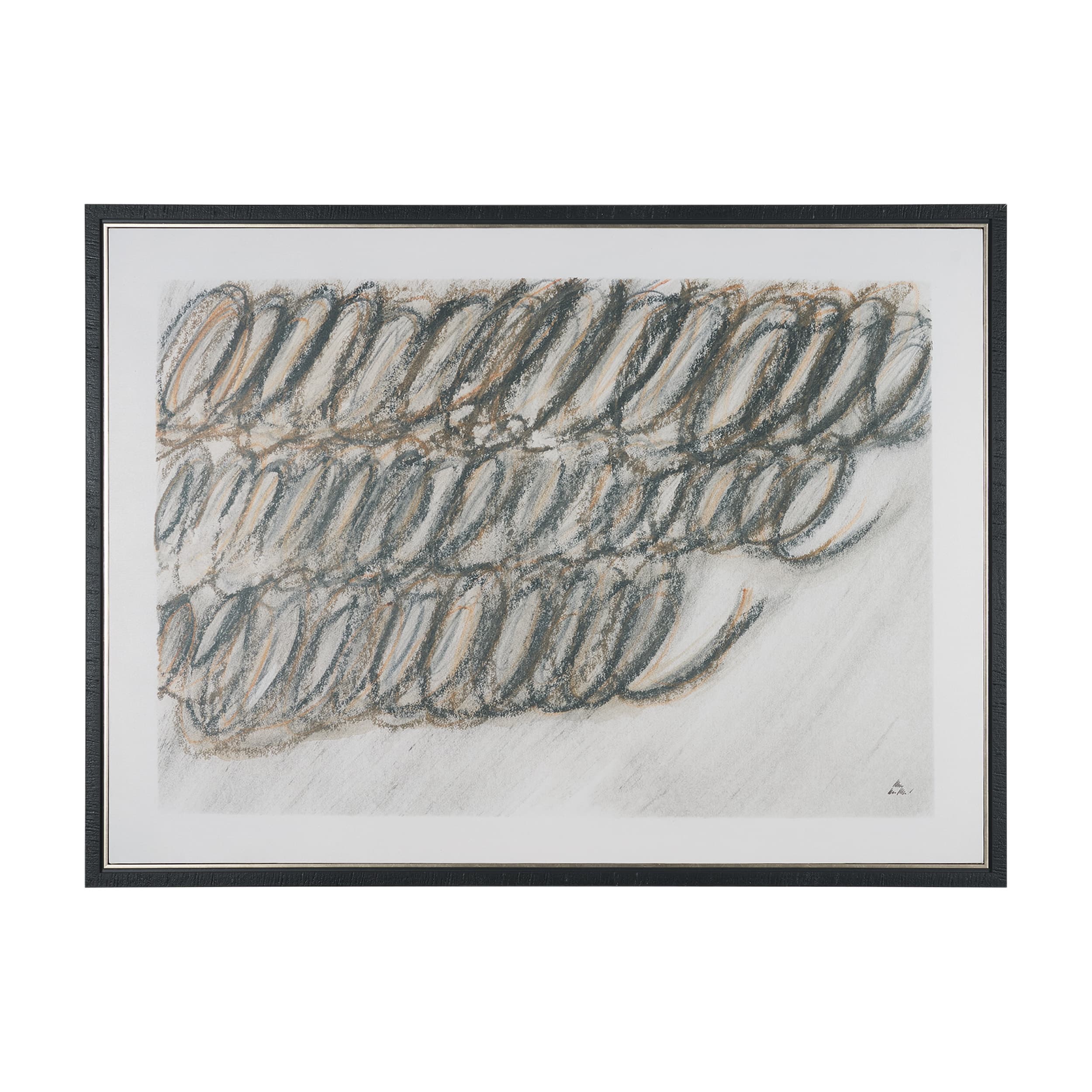 Helical by Mercana Studio Hand-Embellished Textured Framed Canvas Artwork — product photograph