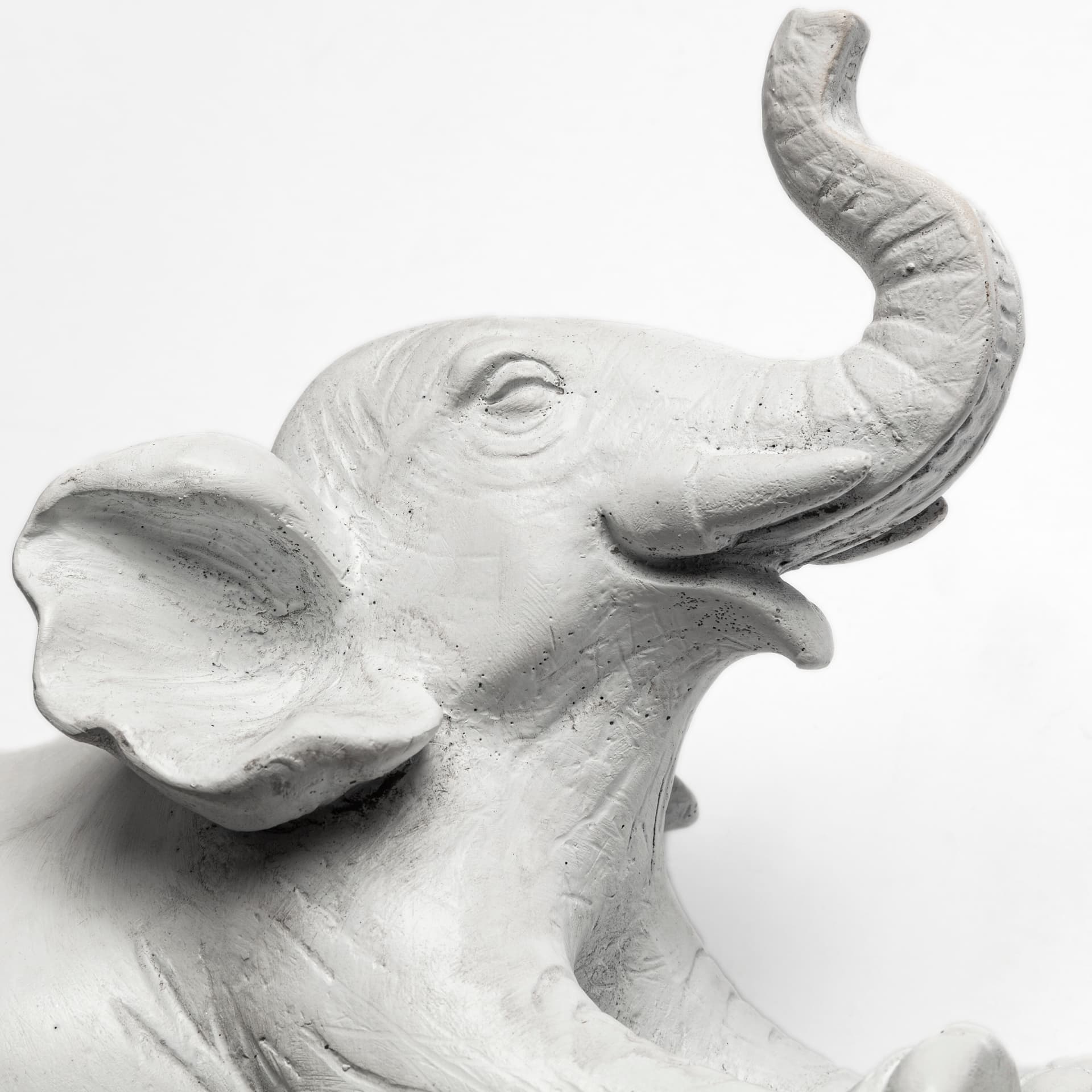 Maynard Set of 2 White Elephant Wall Decorations — product photograph