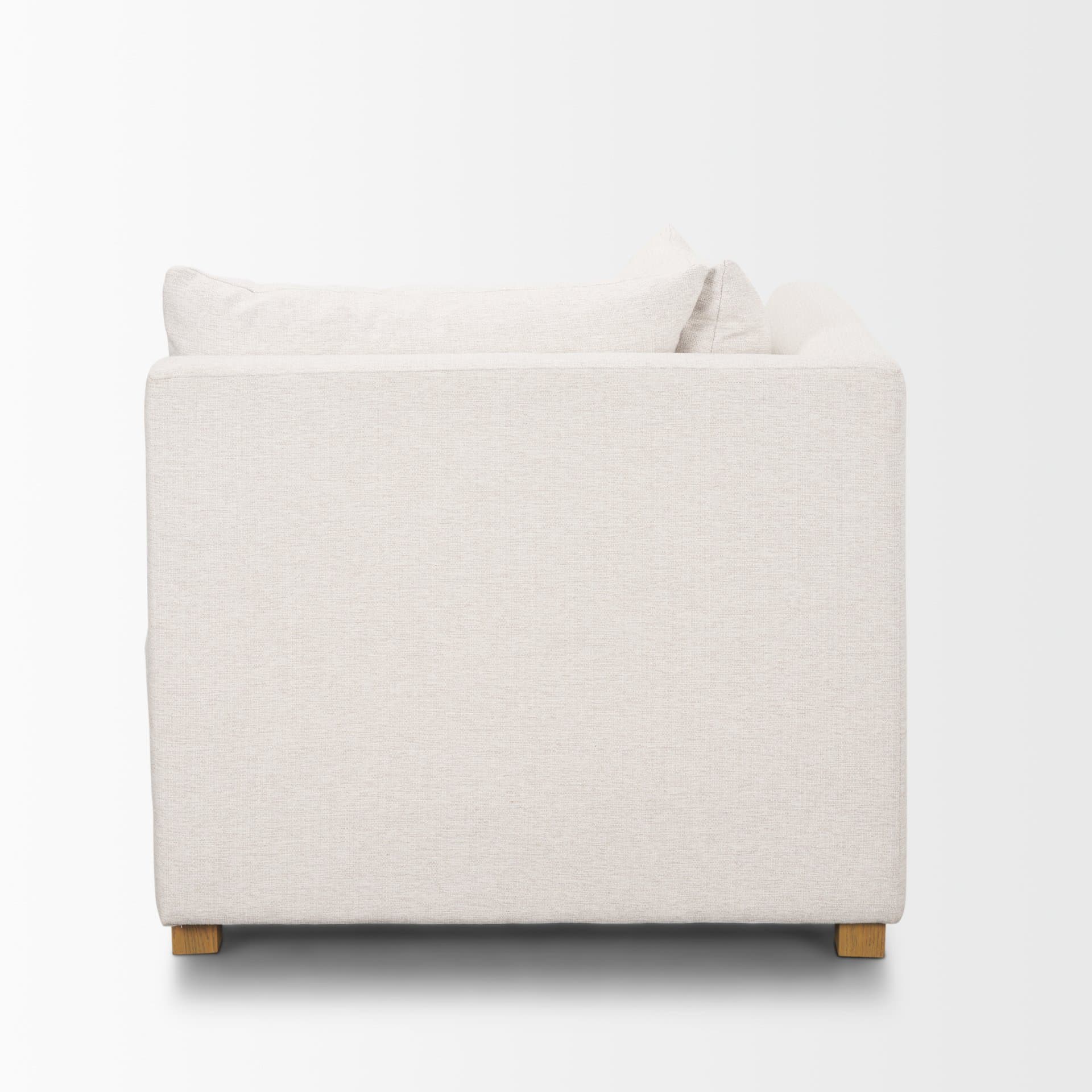 Halston Corner Sectional Piece Oatmeal Performance Fabric — product photograph