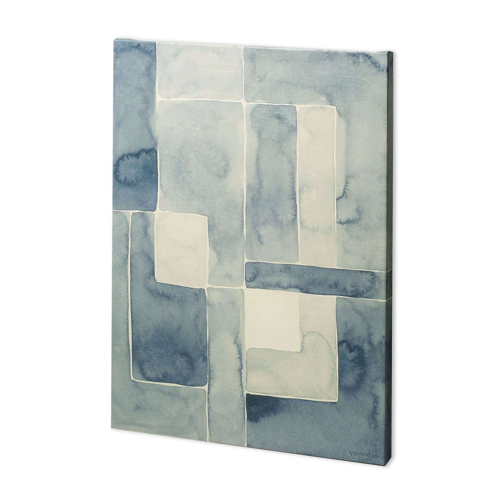 Blockade I by Vanna Lam a Hand Embellished Textured Canvas — product photograph