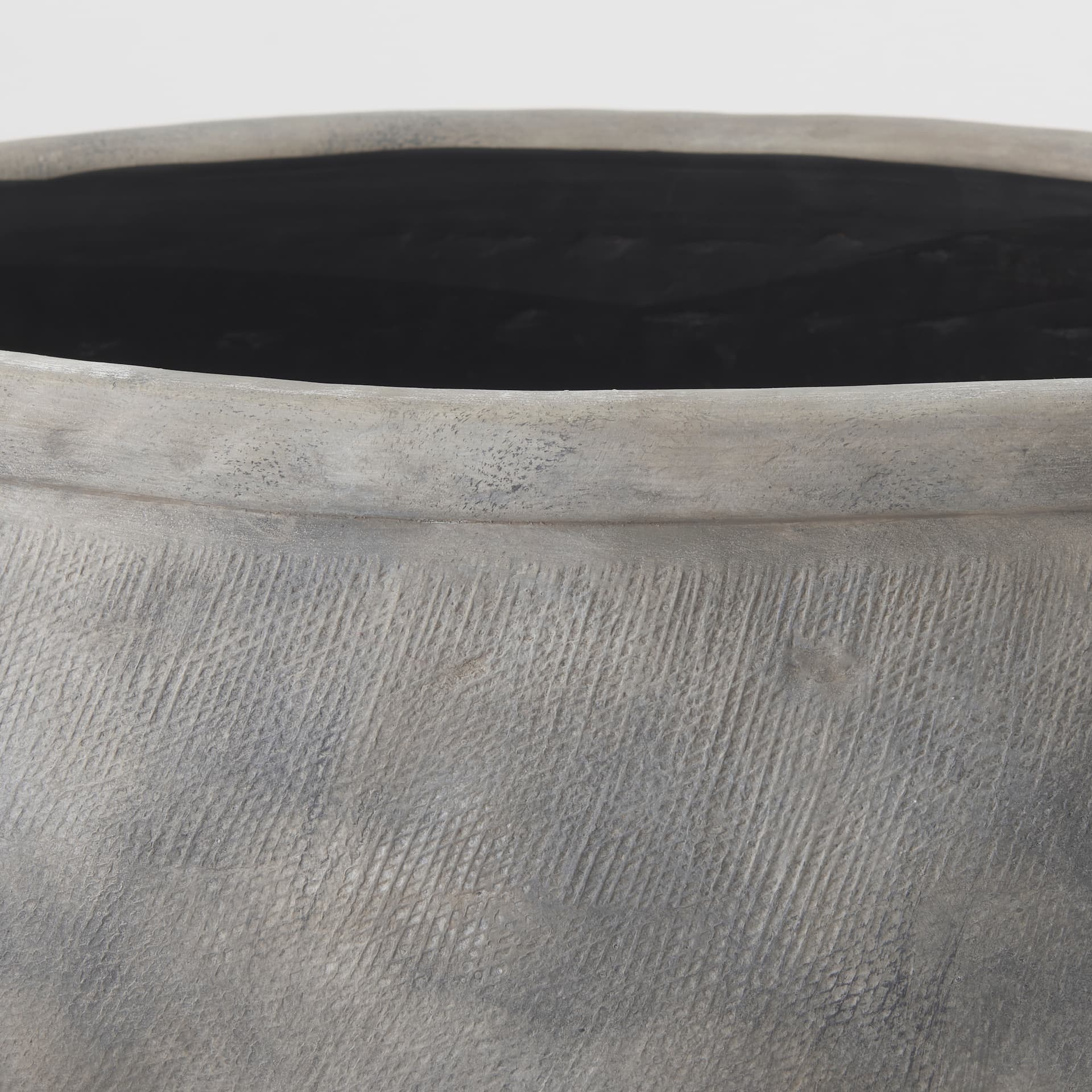 Zuma 27.2L x 18.1W x 24.4H Light Gray Ceramic Floor Vase — product photograph