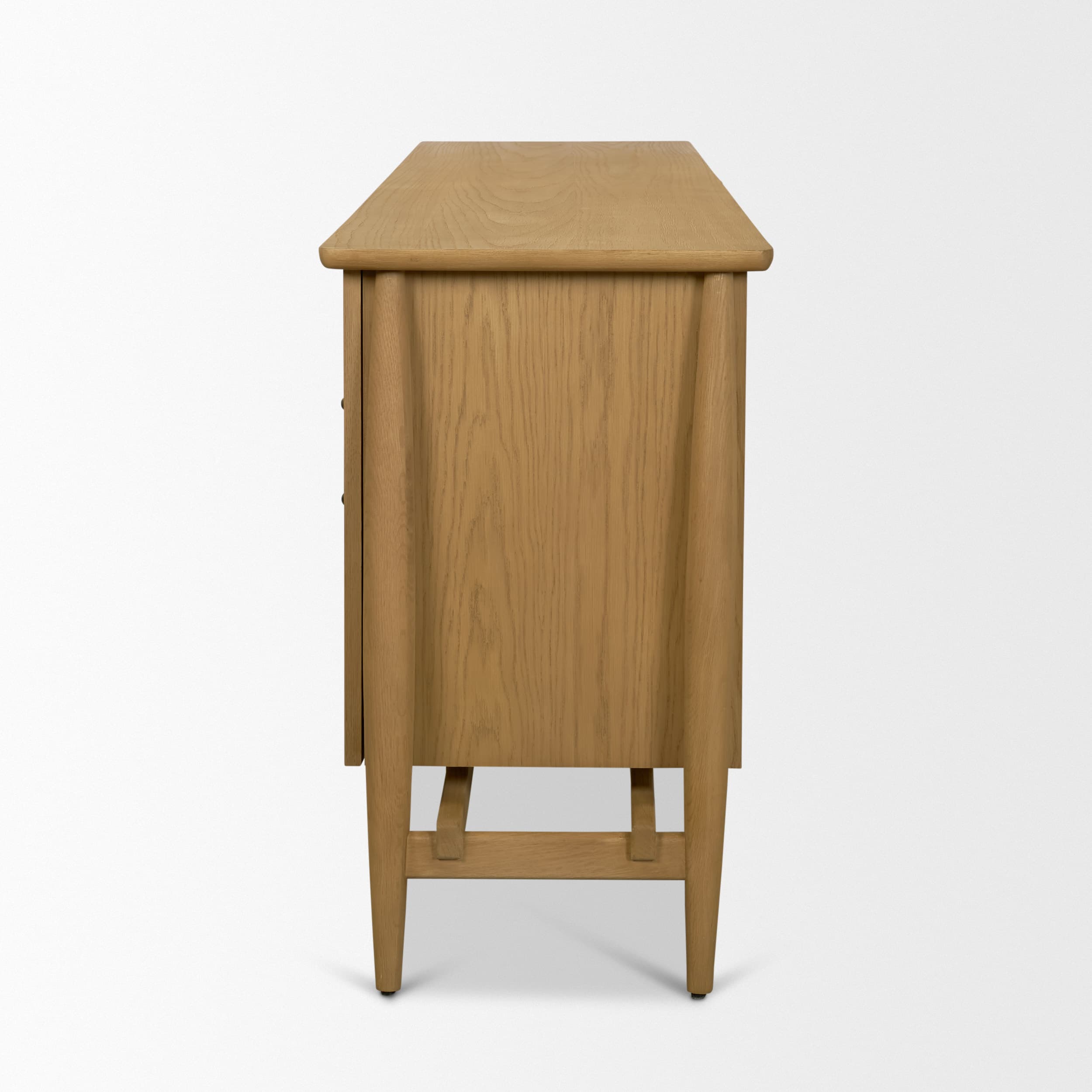 Hollis Warm Brown Wood 4-Door Closed Sideboard — product photograph