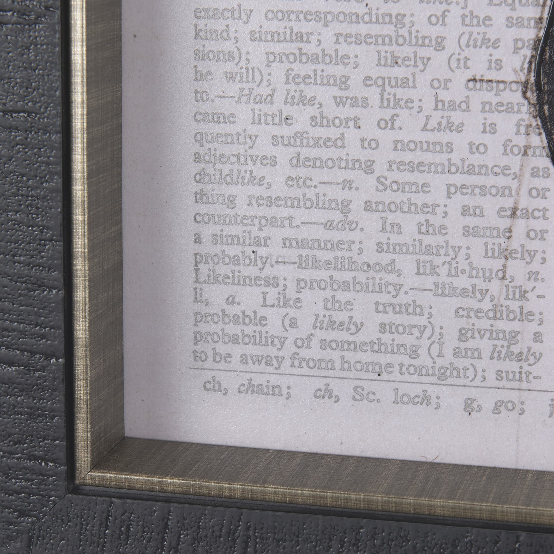 Vintage Page I by Mercana Studio a Hand Embellished Textured Framed Art Print — product photograph