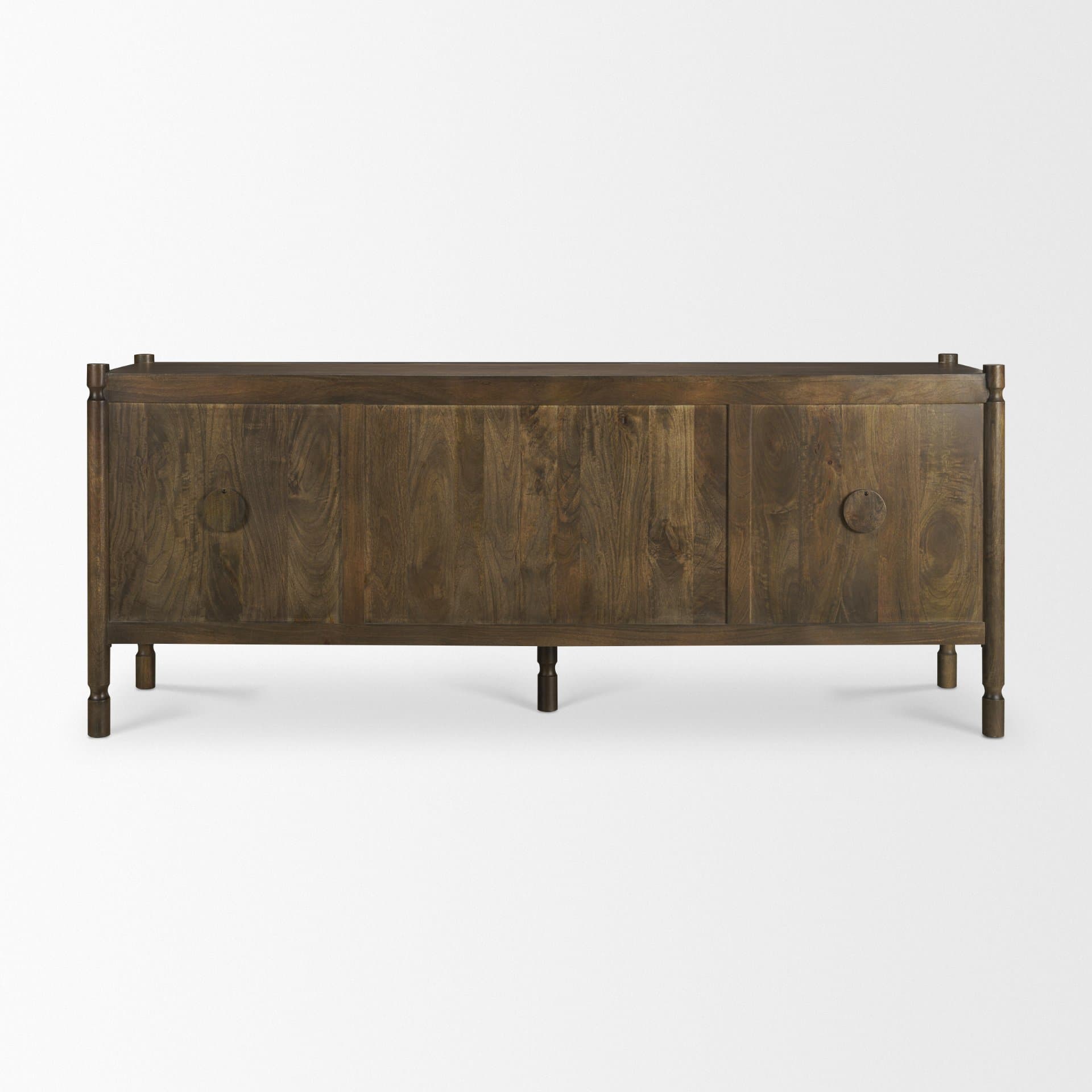 Phil Dark Brown Wood 2 Door 3 Drawer Closed Sideboard — product photograph