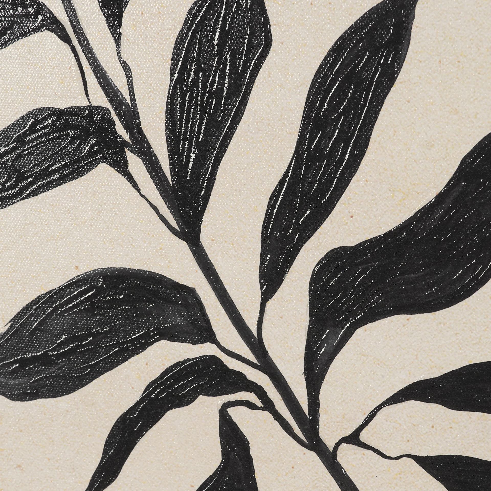 Laurel Branch by Cristina Bartl Villa Hand-Embellished Textured Framed Artwork Matted under Glass — product photograph