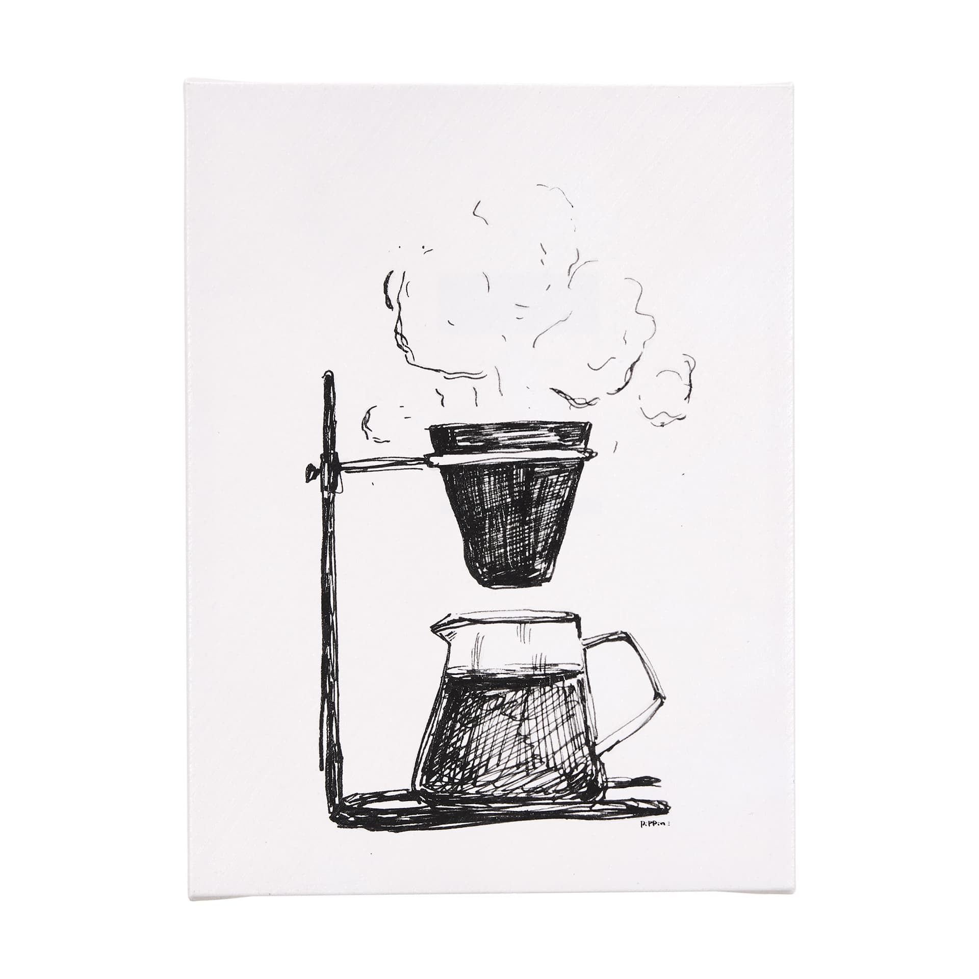 Pour Over by Mercana Studio a Hand Embellished Textured Canvas — product photograph