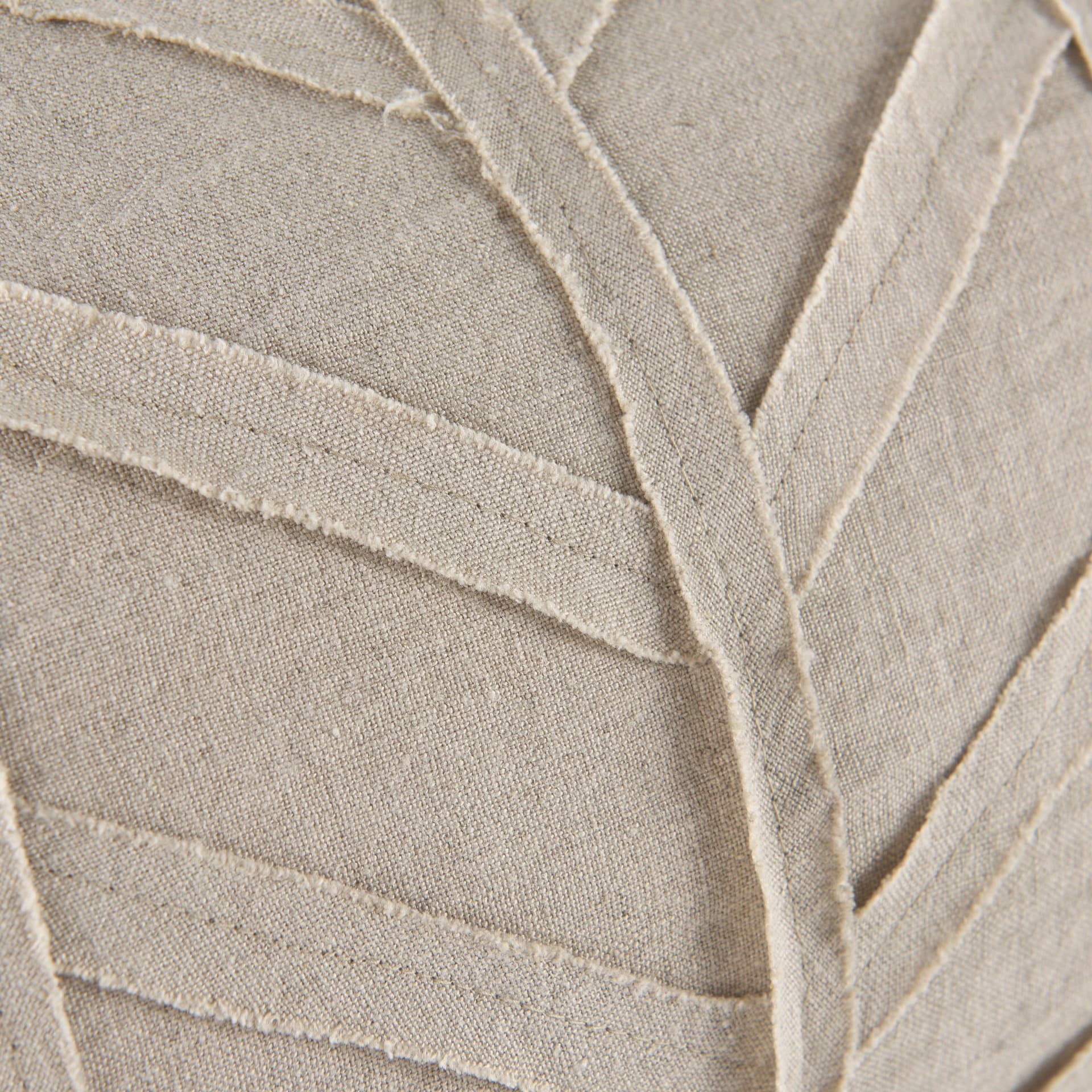 Ivivva 14x26 Beige Fabric Textured Decorative Pillow Cover — product photograph