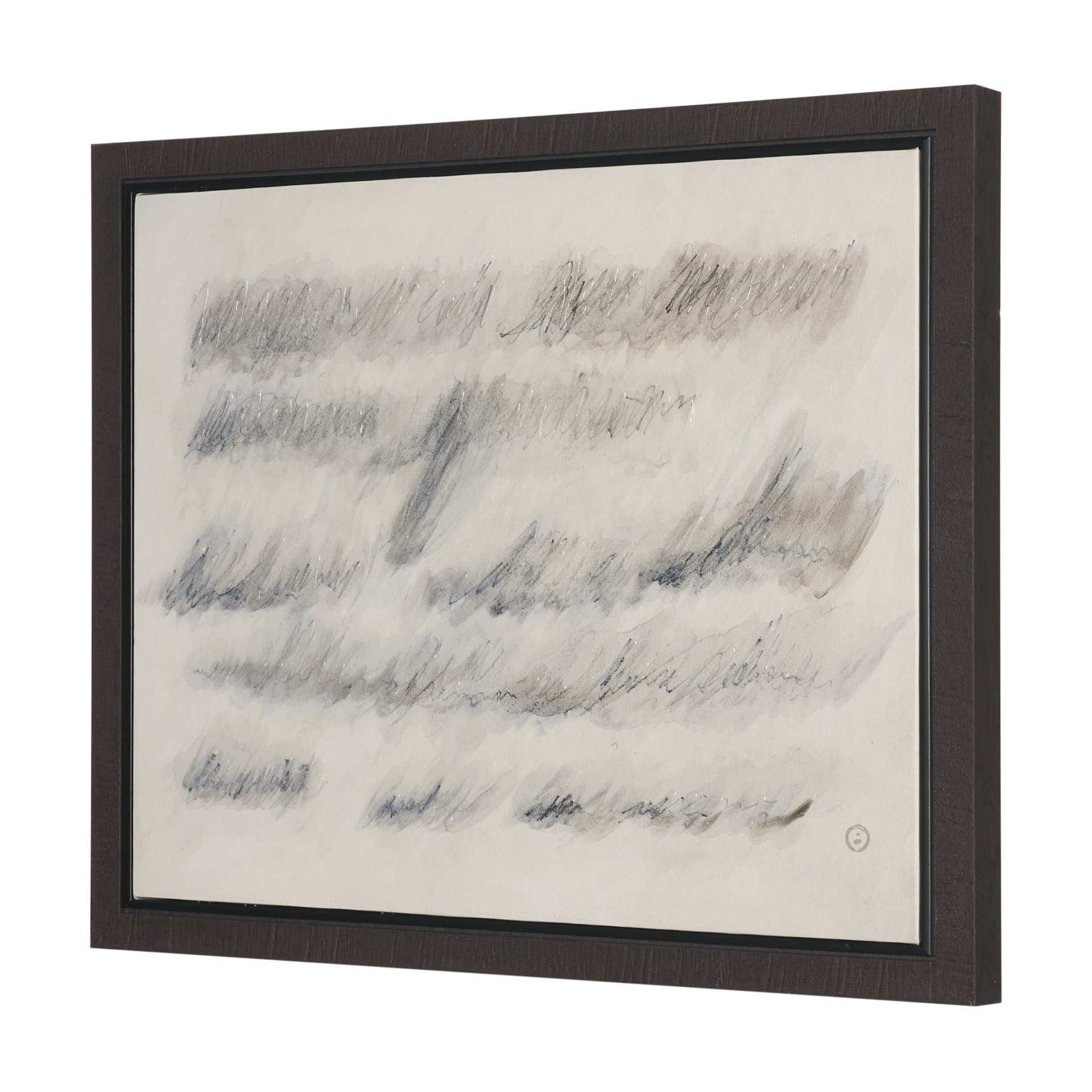 Message II by Mercana Studio Hand-Embellished Textured Framed Canvas Artwork — product photograph