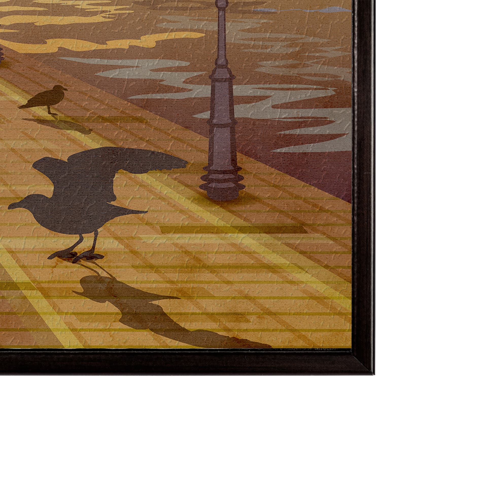 New Jersey Go USA (SM) by Mercana Studio a Hand Embellished Decograph Framed Art Print — product photograph