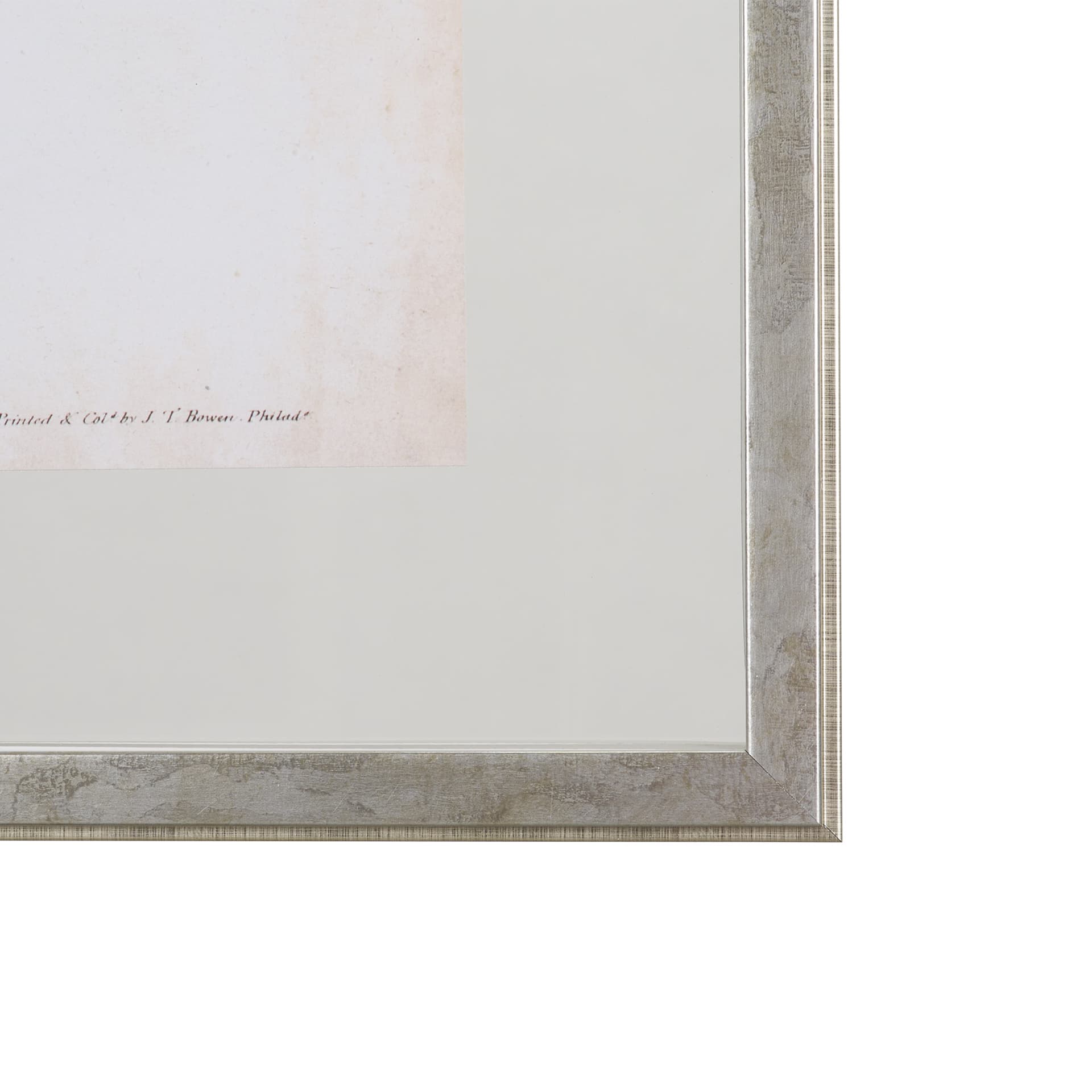 Custom Blue Song Grosbeak (MC) by Audubon a Framed Art Print Matted under Glass — product photograph