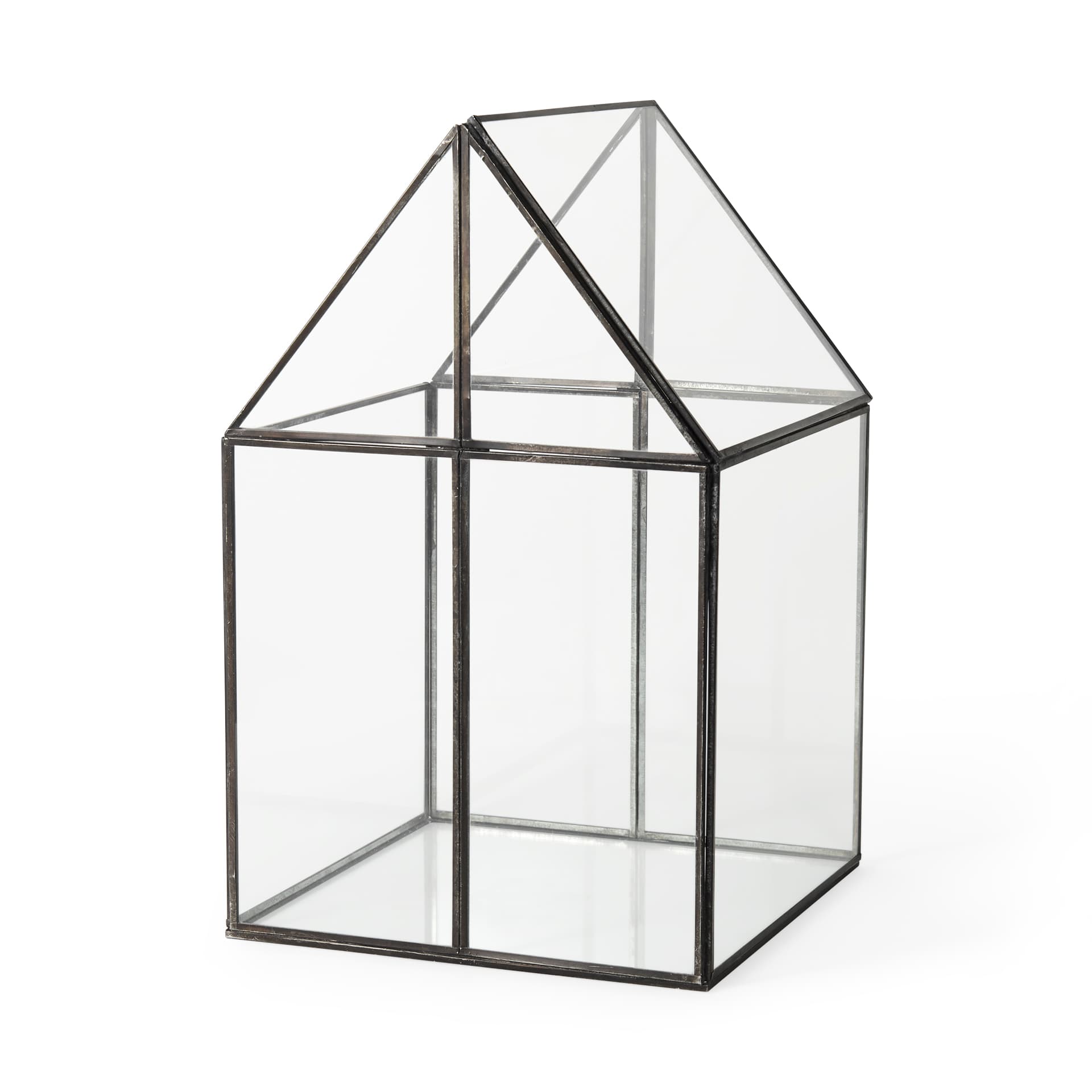Sikes (Large) 10L x 10W x 16H Hut Terrarium W/Glass Base — product photograph