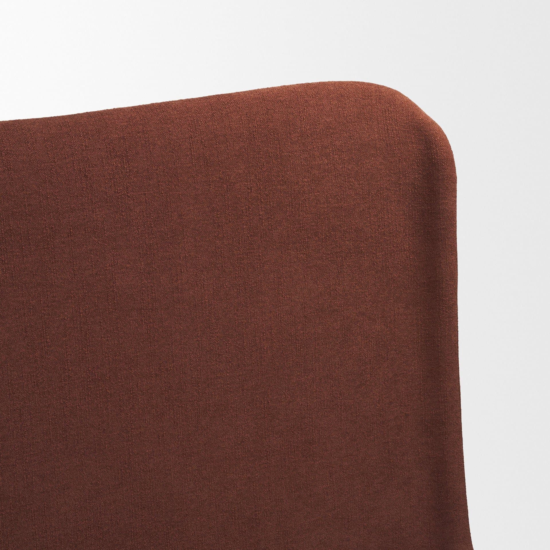 Solene King Upholstered Bedframe w/ Footbed | Curved Headboard | Burgundy Fabric — product photograph