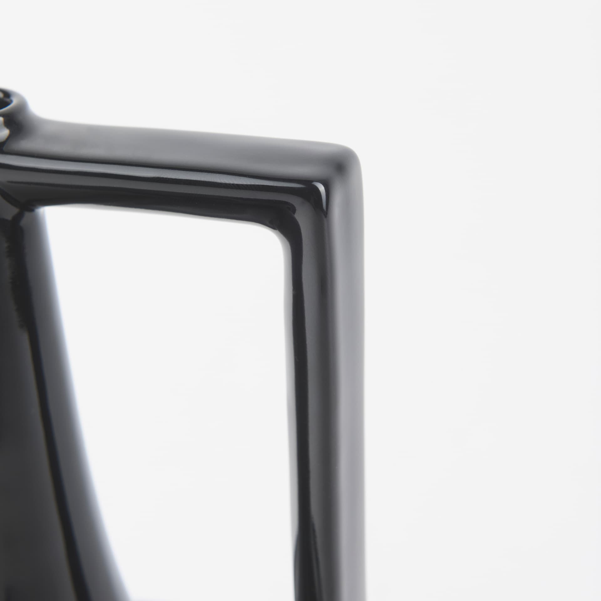 Burton 11.6H Medium Glossy and Matte Black Ceramic Jug Vase — product photograph
