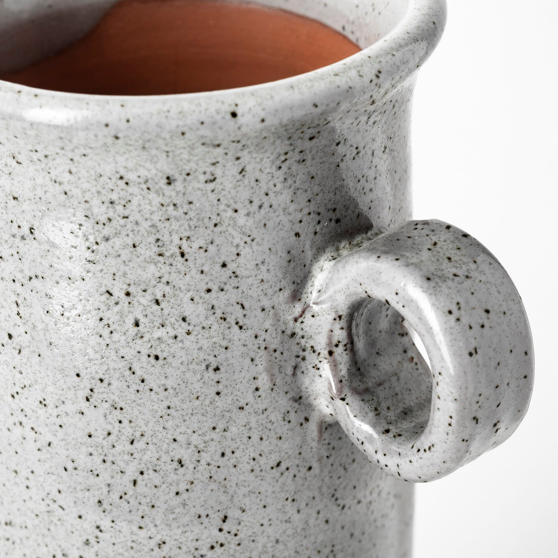 Frieda Large Freckled Gray Ceramic Jug — product photograph