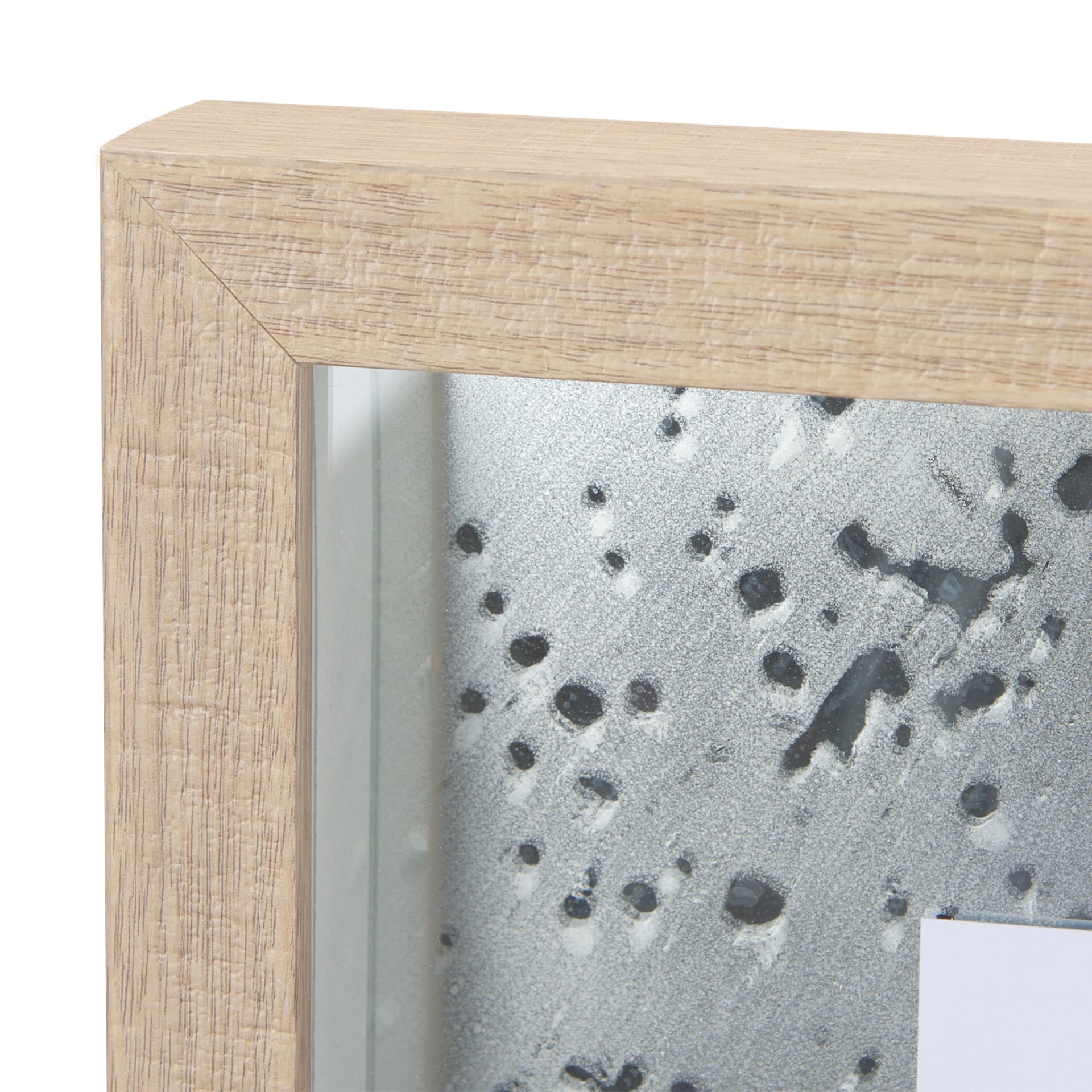 Eastern Blue IV by Mercana Studio a Hand Embellished Textured Framed Art Print Matted under Glass — product photograph