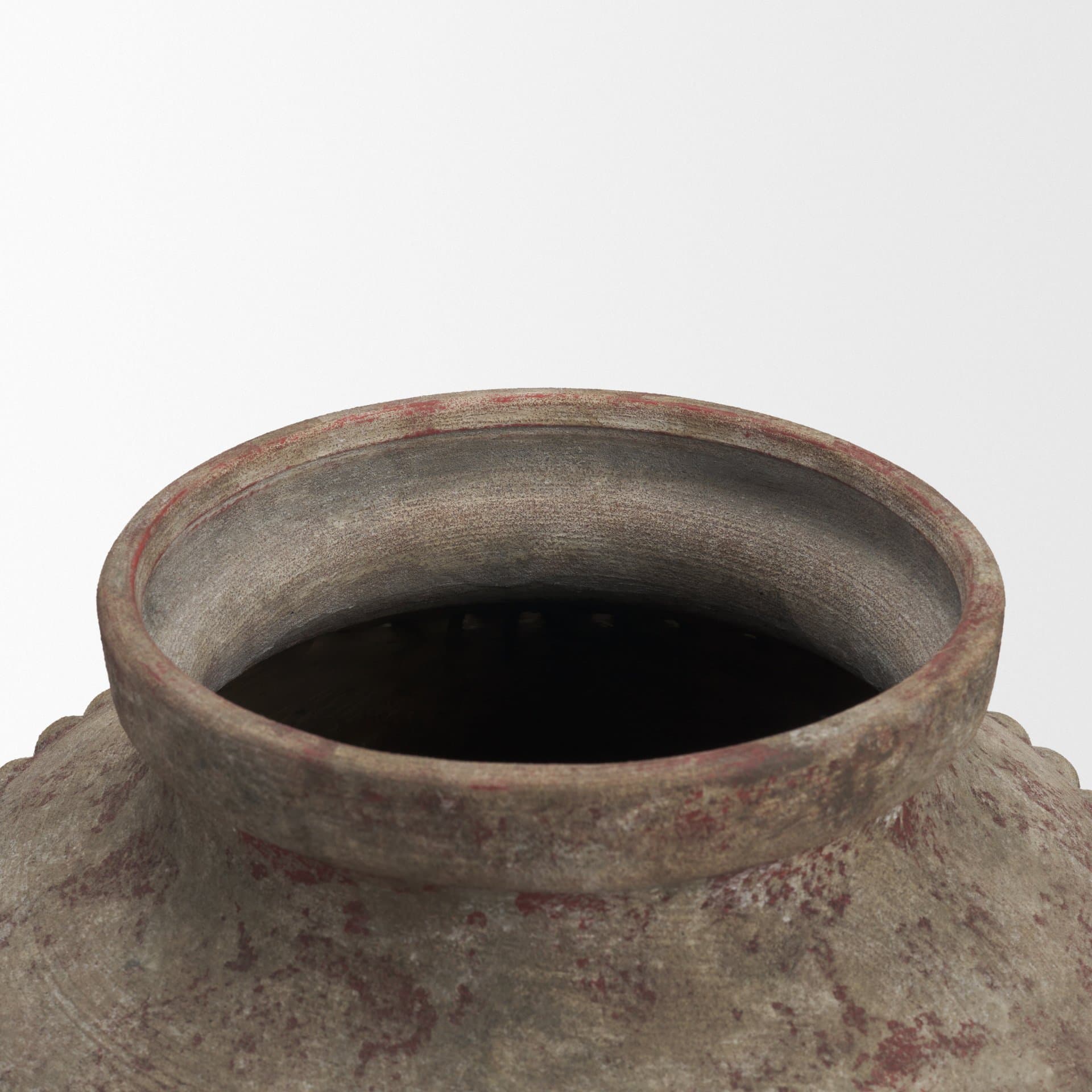 Mattone 24.4H Rustic Weathered Terracotta Floor Vase — product photograph